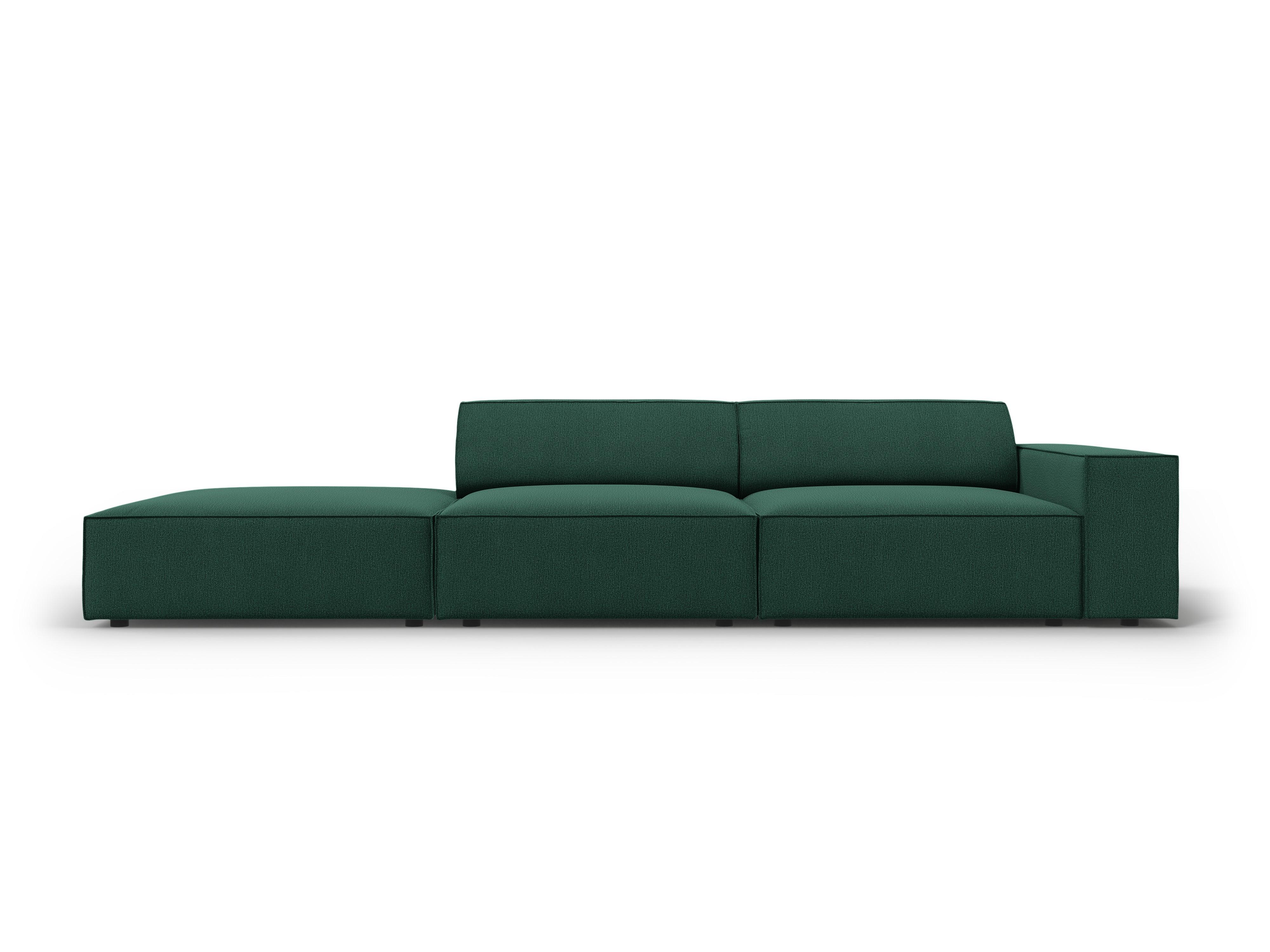 Sofa lewostronna 3-osobowa JODIE zielony Micadoni    Eye on Design