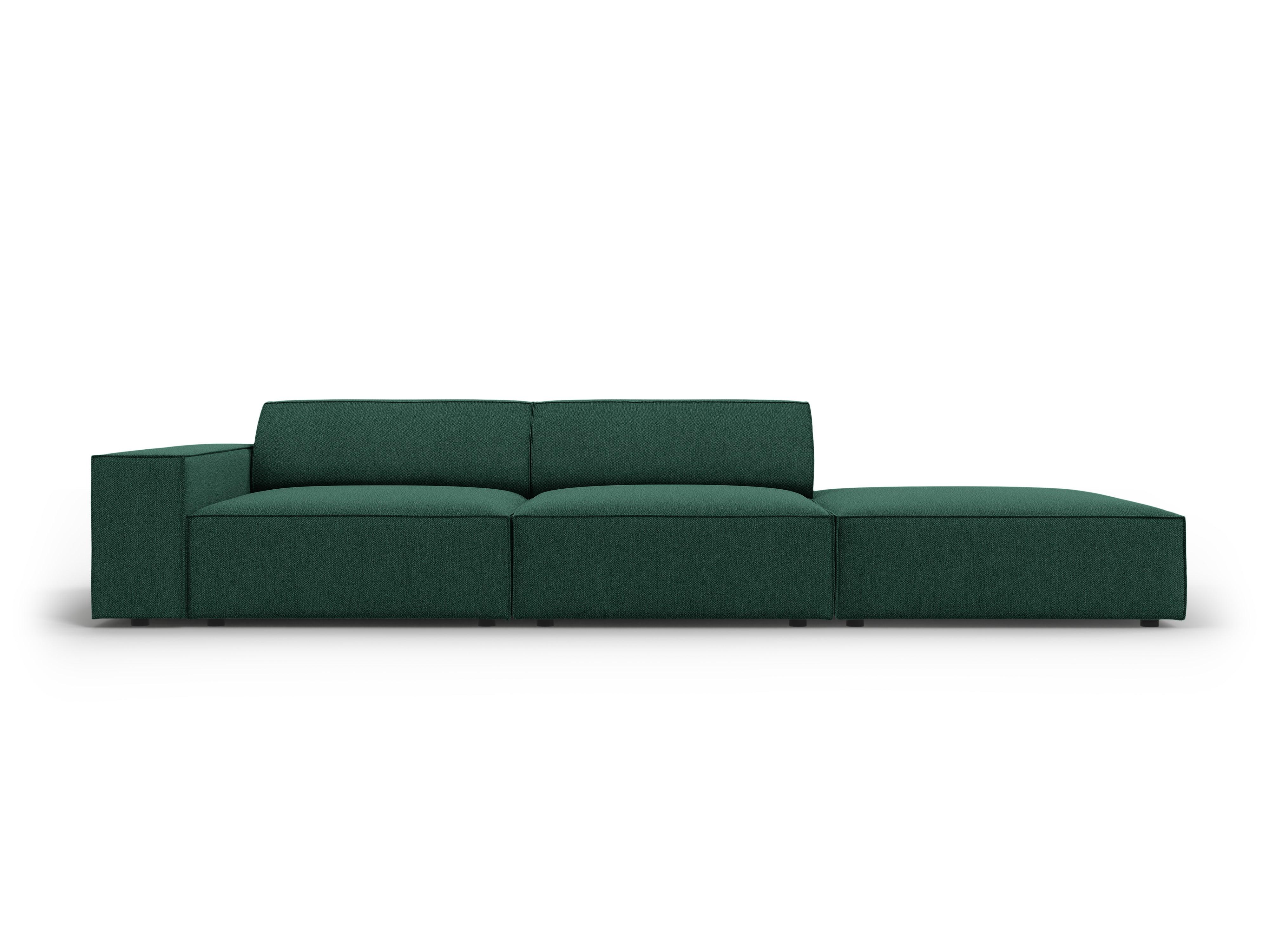 Sofa prawostronna 3-osobowa JODIE zielony Micadoni    Eye on Design