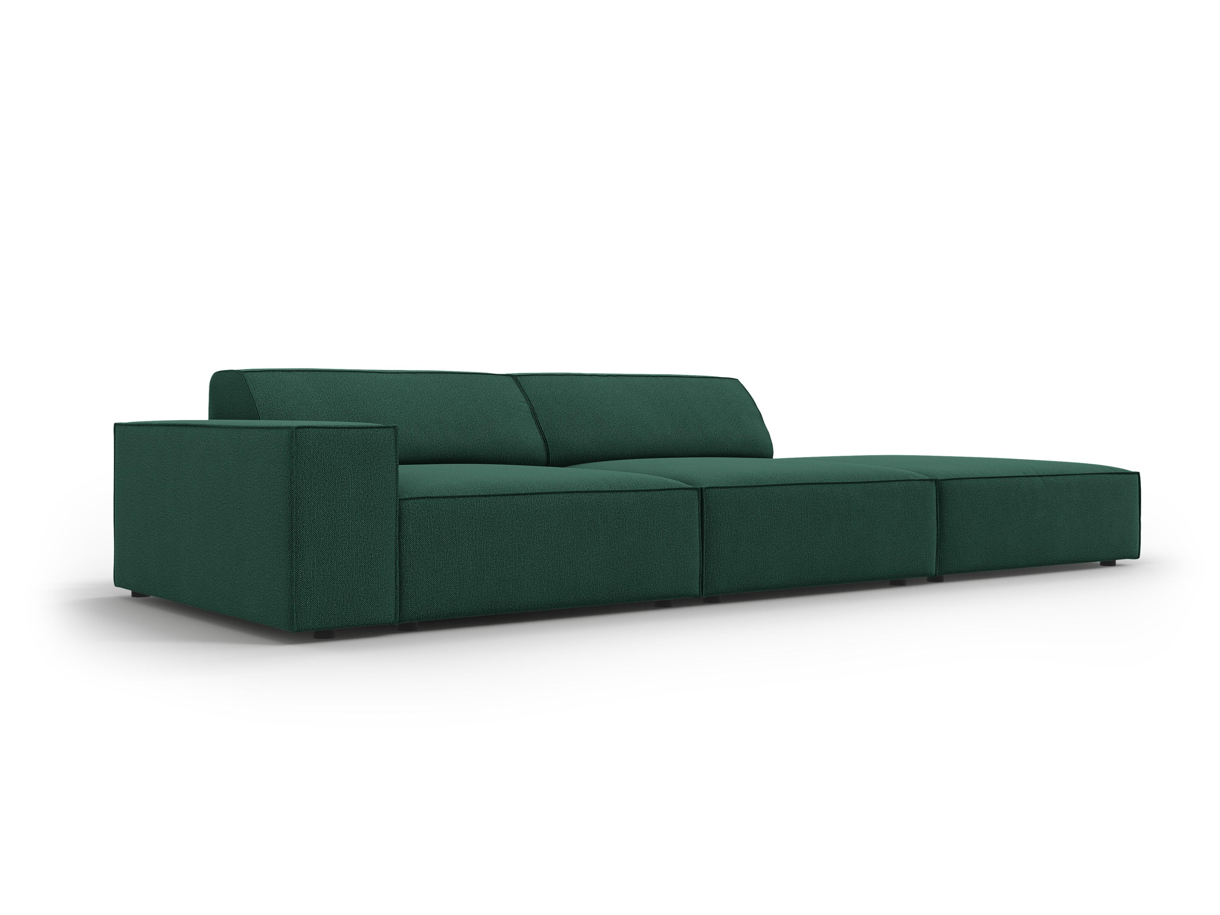 Sofa prawostronna 3-osobowa JODIE zielony Micadoni    Eye on Design
