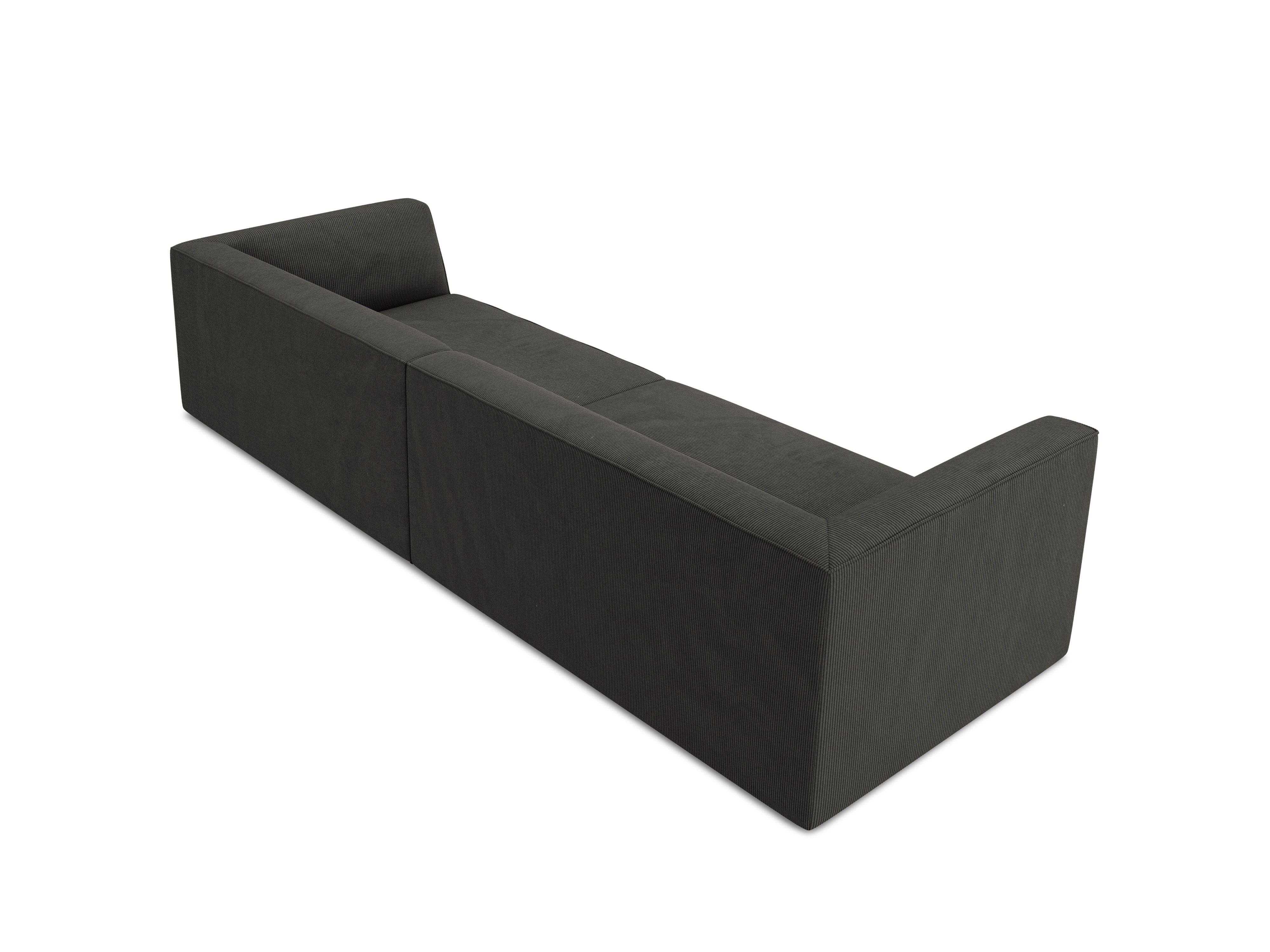 Sofa sztruksowa RUBY ciemnoszary Micadoni    Eye on Design