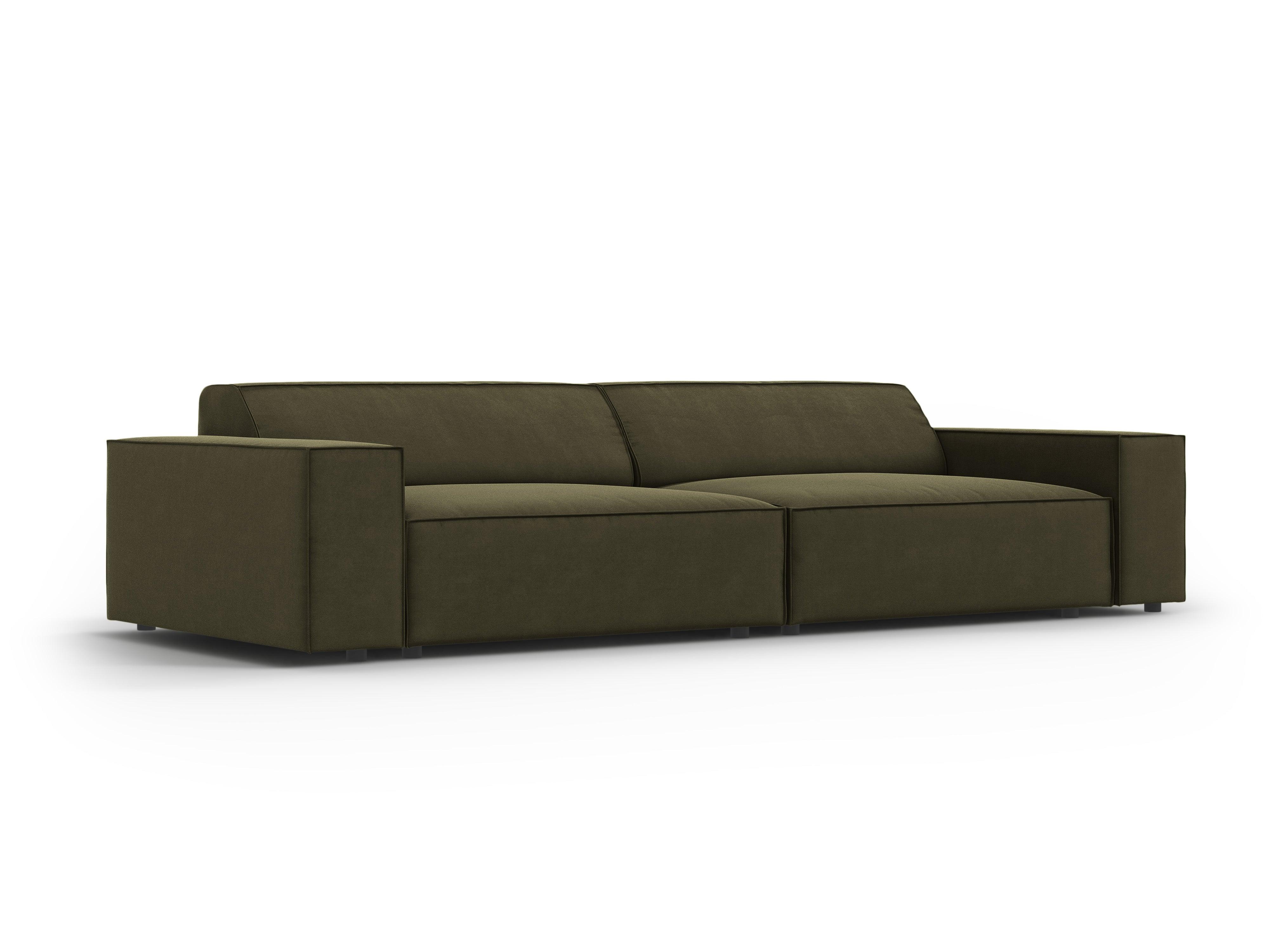 Sofa aksamitna 4-osobowa JODIE zielony Micadoni    Eye on Design