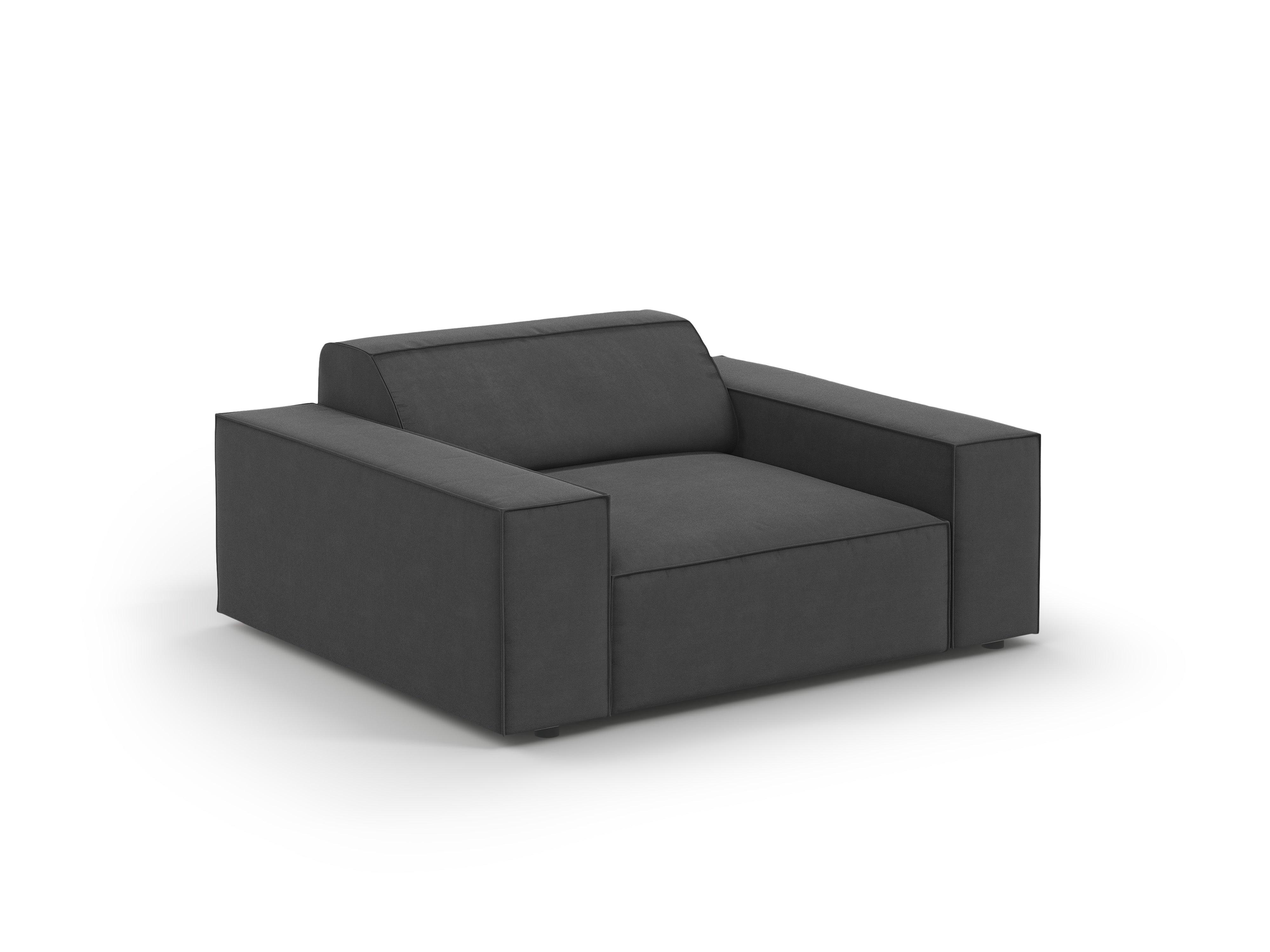 Fotel aksamitny JODIE ciemnoszary Micadoni    Eye on Design