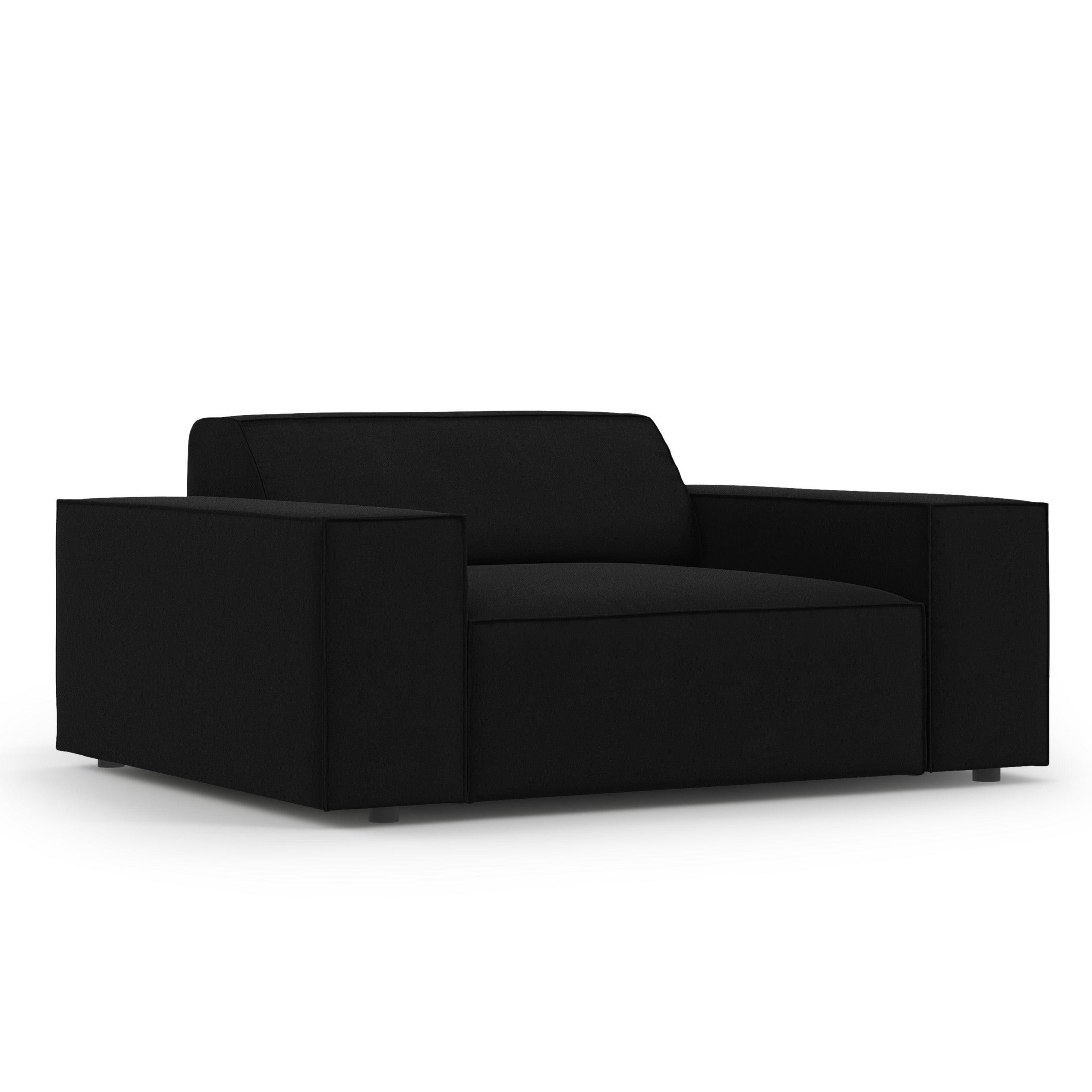 Fotel aksamitny JODIE czarny Micadoni    Eye on Design