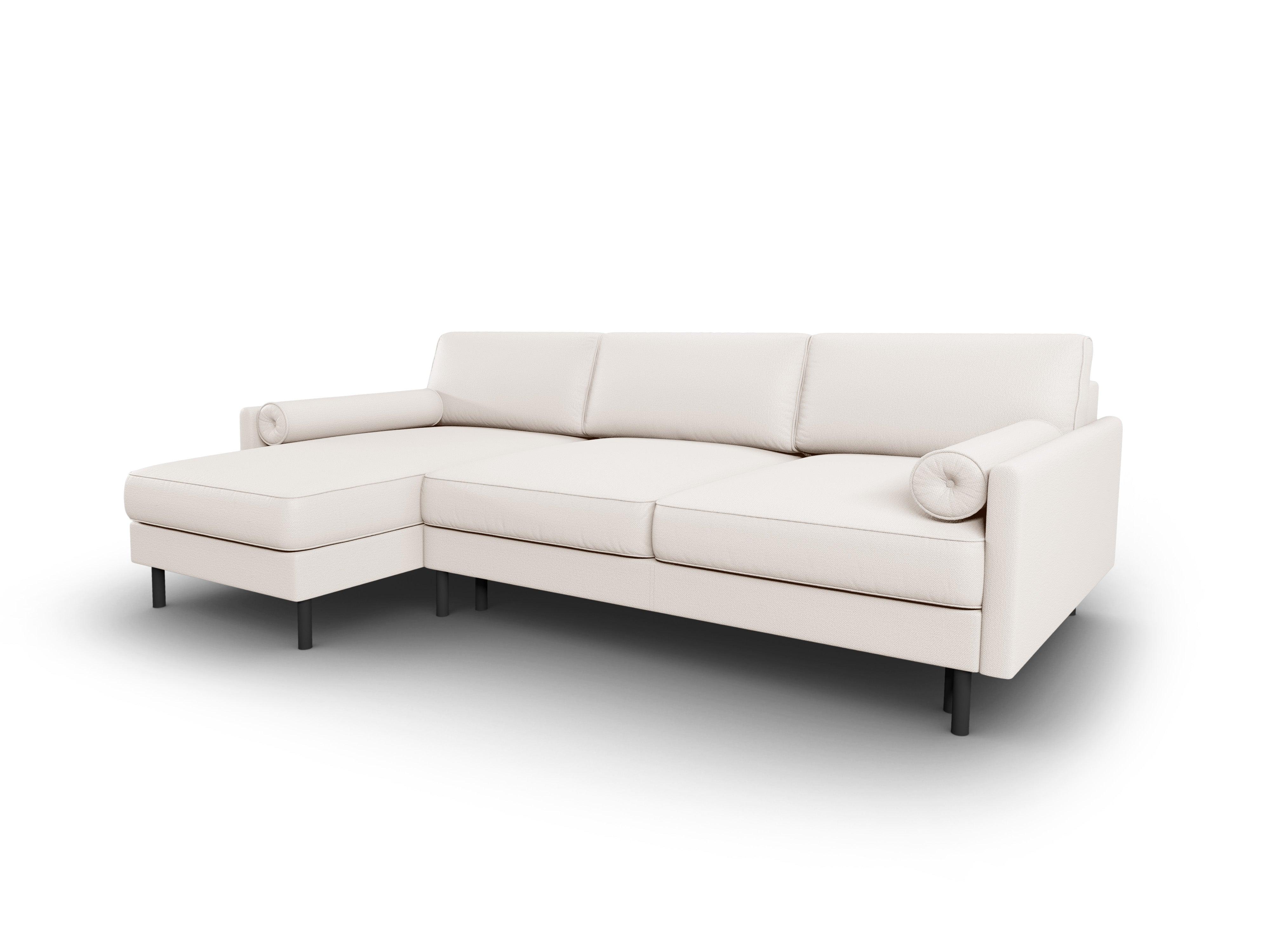 Narożnik lewostronny z funkcją spania SCOTT jasnobeżowy Micadoni    Eye on Design