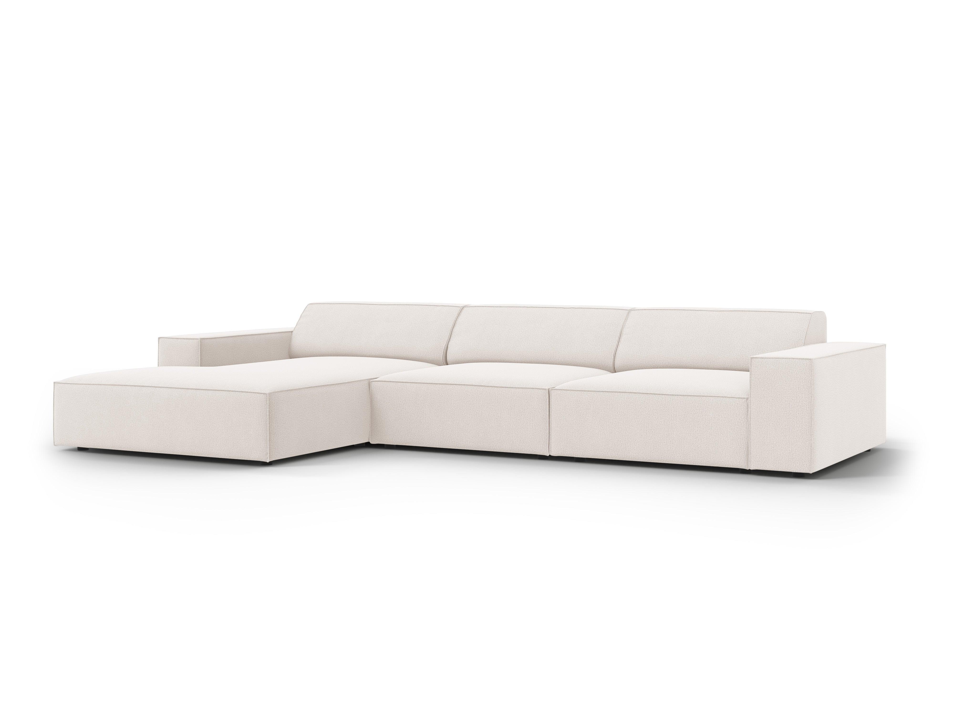 Narożnik lewostronny 4-osobowy JODIE jasnobeżowy Micadoni    Eye on Design