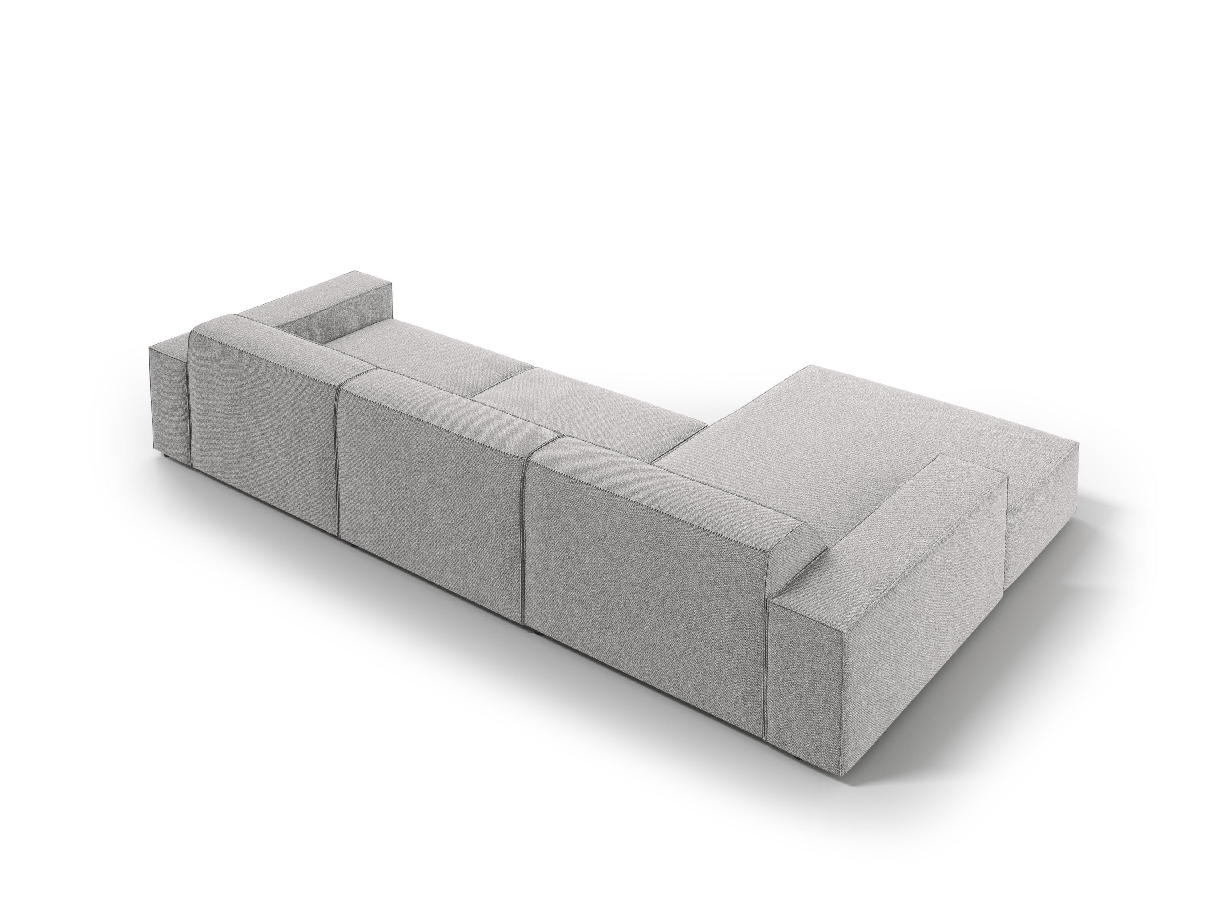 Narożnik lewostronny 4-osobowy JODIE jasnoszary Micadoni    Eye on Design