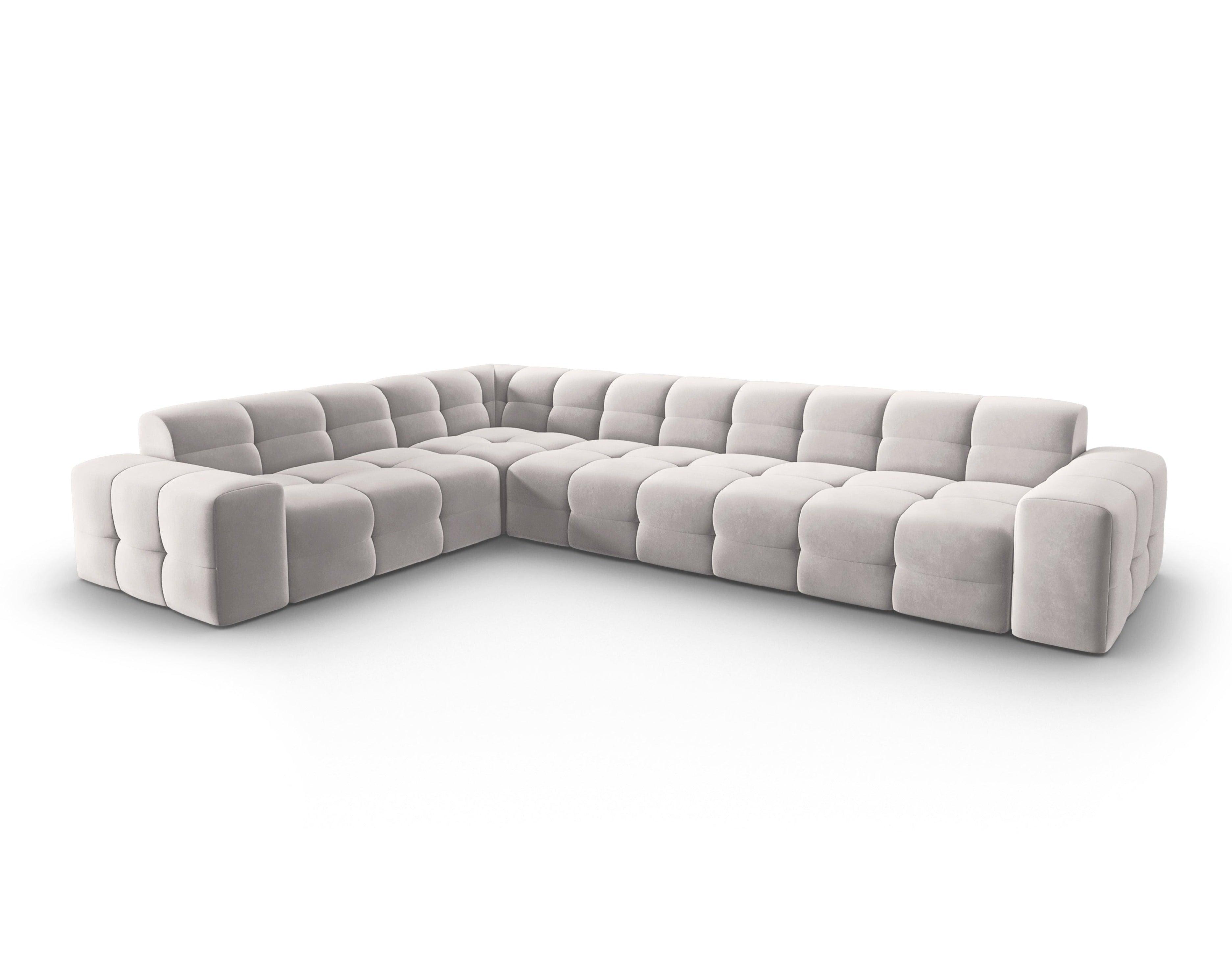 Narożnik lewostronny 6-osobowy KENDAL jasnoszary Micadoni    Eye on Design