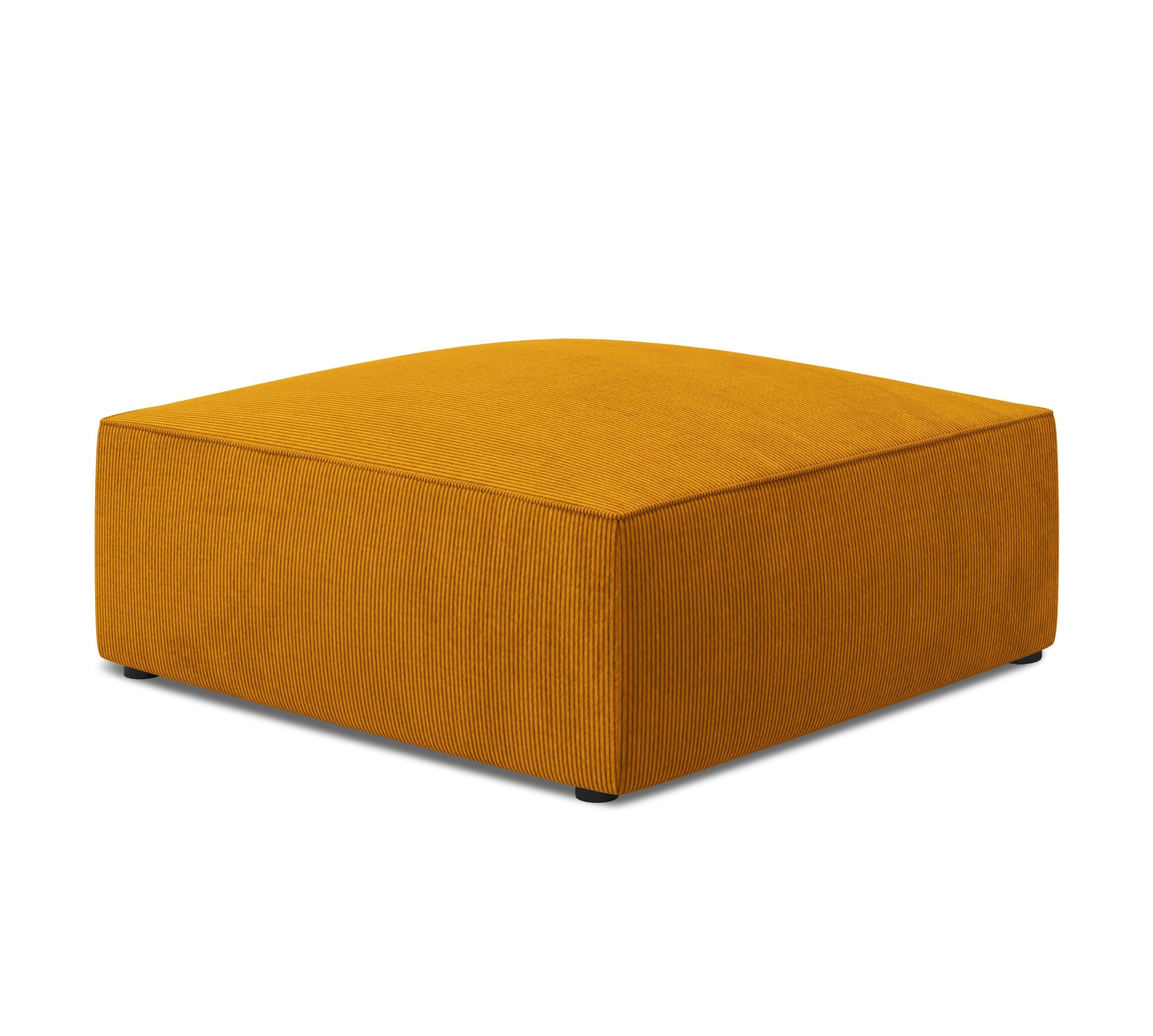 Puf sztruksowy RUBY żółty Micadoni    Eye on Design