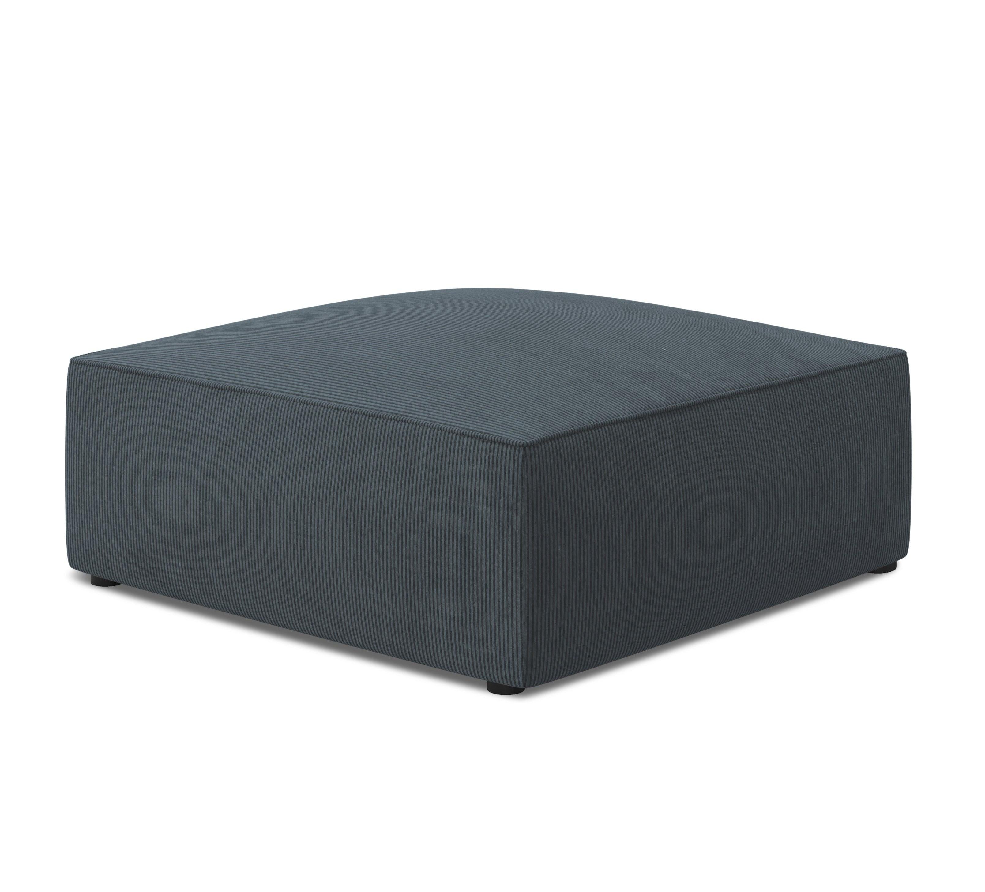 Puf sztruksowy RUBY niebieski Micadoni    Eye on Design