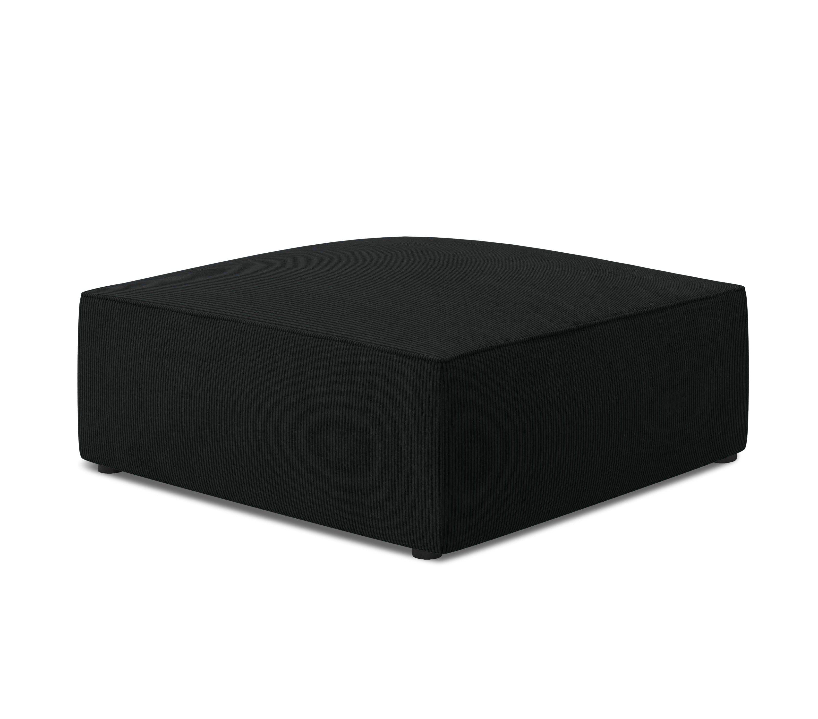 Puf sztruksowy RUBY czarny Micadoni    Eye on Design