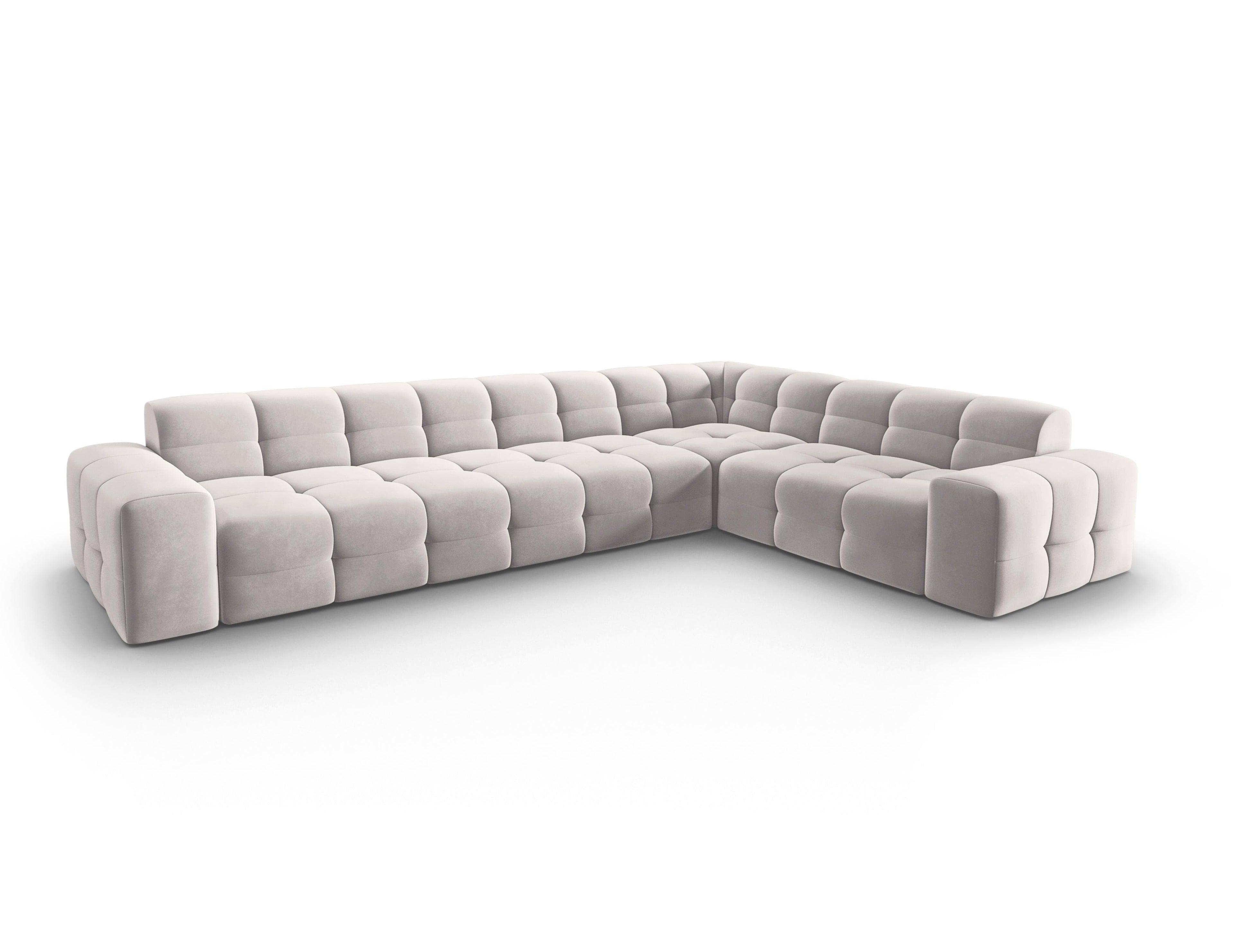 Narożnik prawostronny 6-osobowy KENDAL jasnoszary Micadoni    Eye on Design