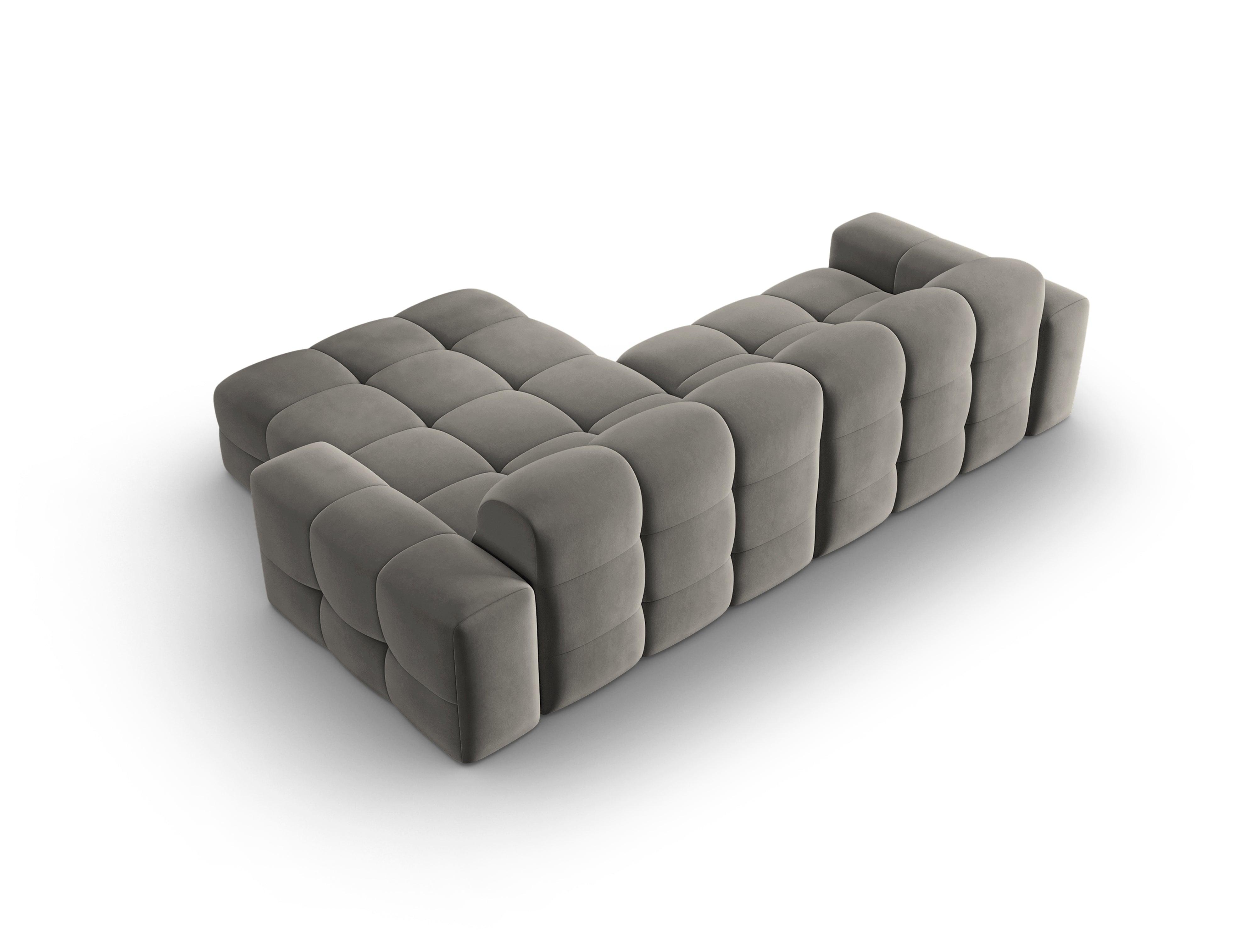 Narożnik prawostronny 4-osobowy KENDAL szary Micadoni    Eye on Design