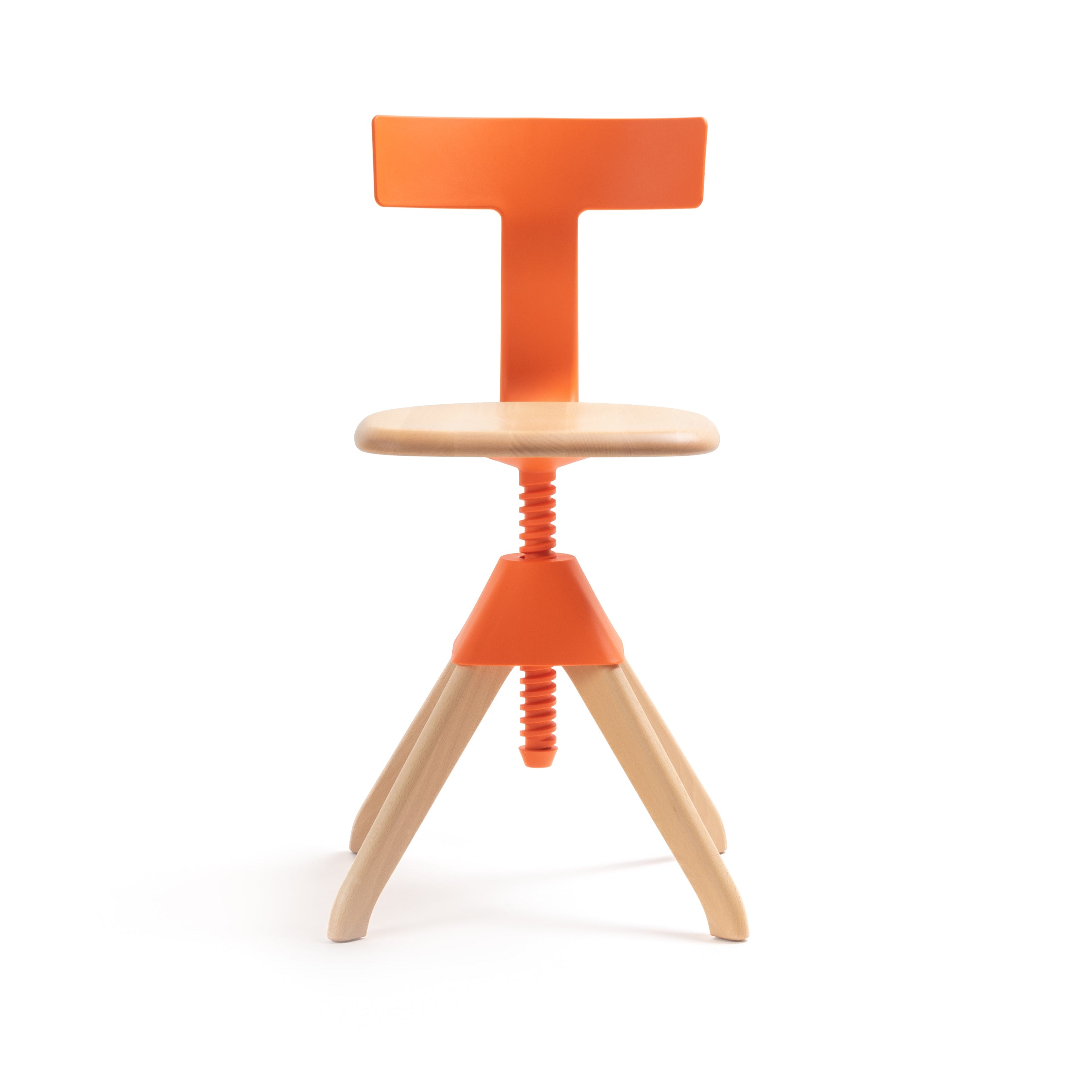 Krzesło TUFFY DZIKA BANDA pomarańczowy z drewnem Magis    Eye on Design