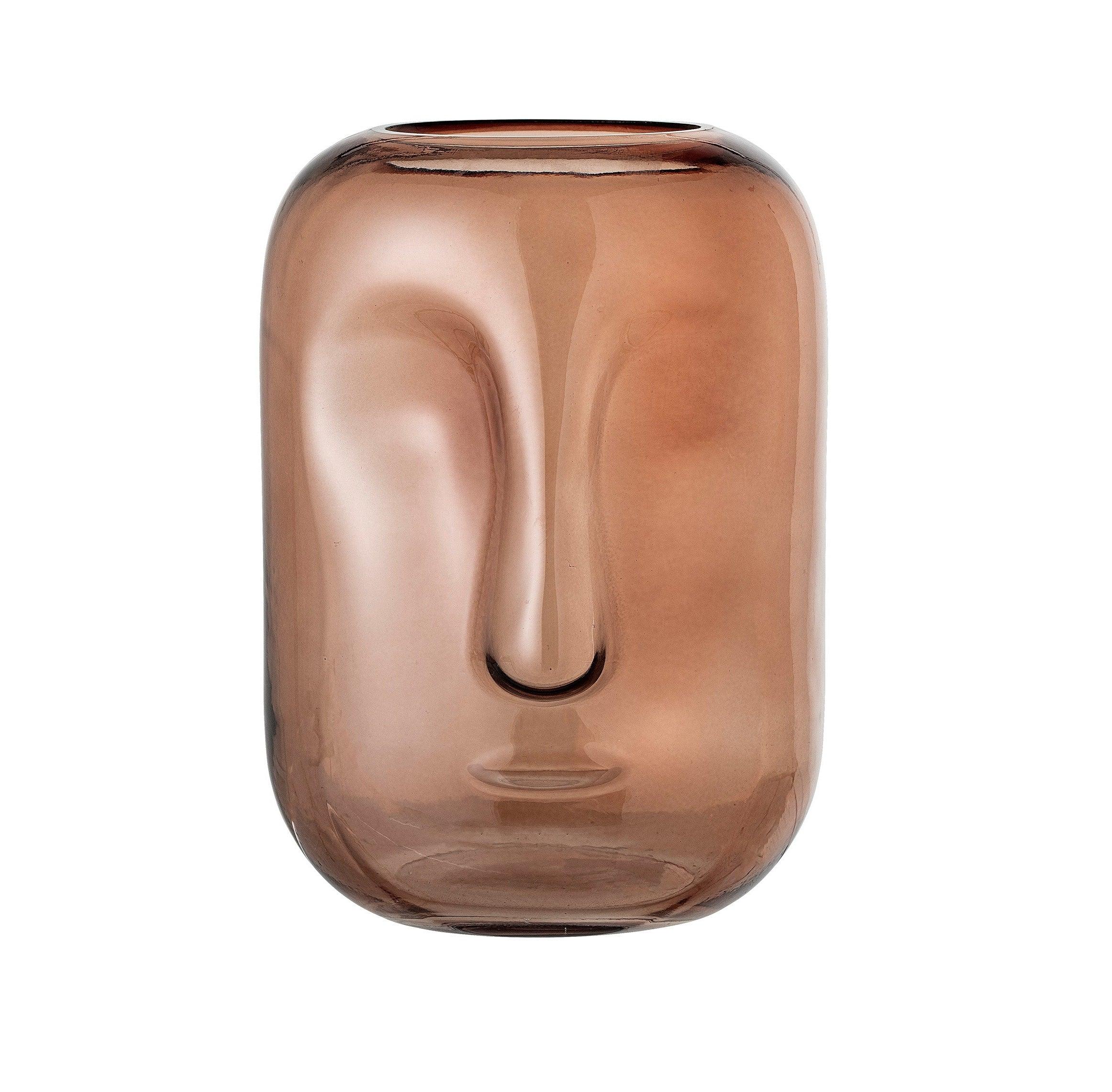 ANIDA vase brown glass - Eye on Design