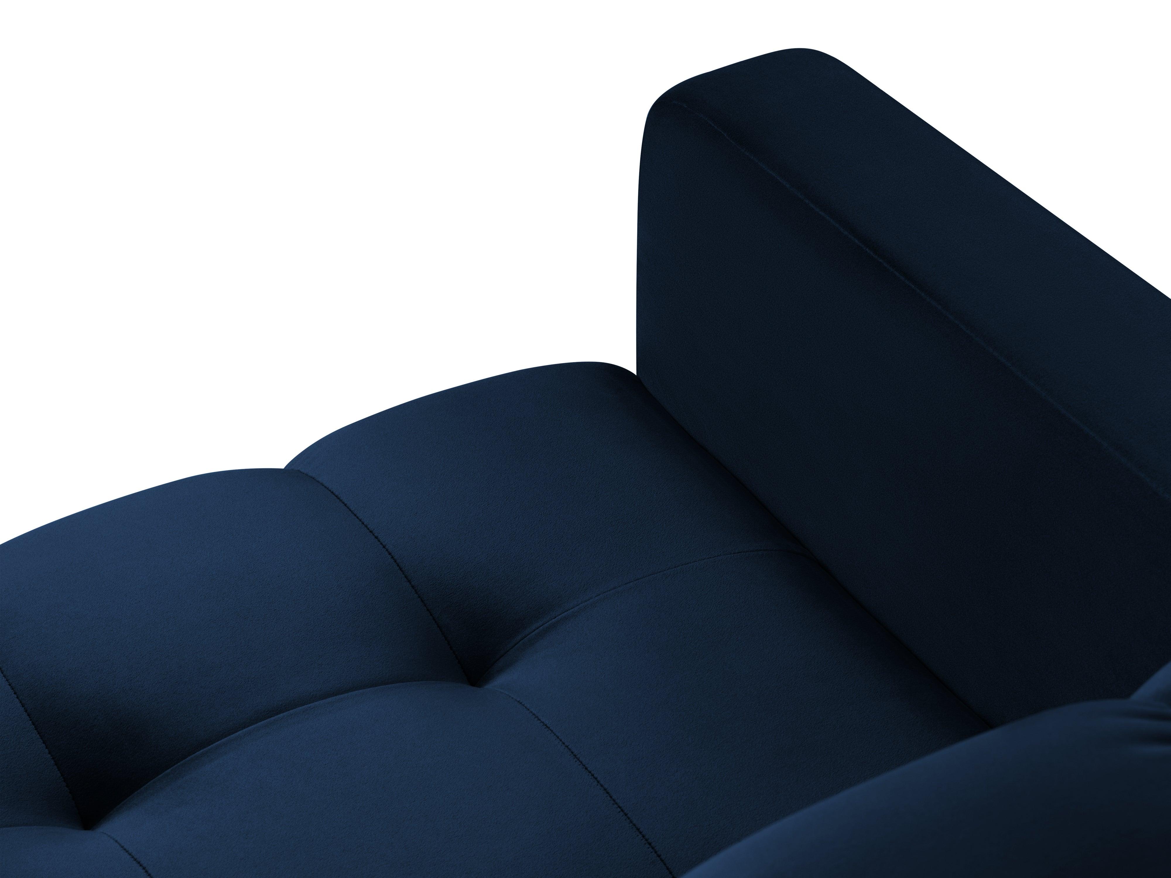 Armchair velvet BALI royal blue with black base - Eye on Design