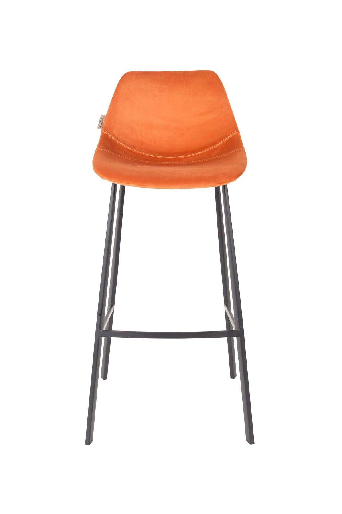 Bar stool FRANKY 80 orange, Dutchbone, Eye on Design