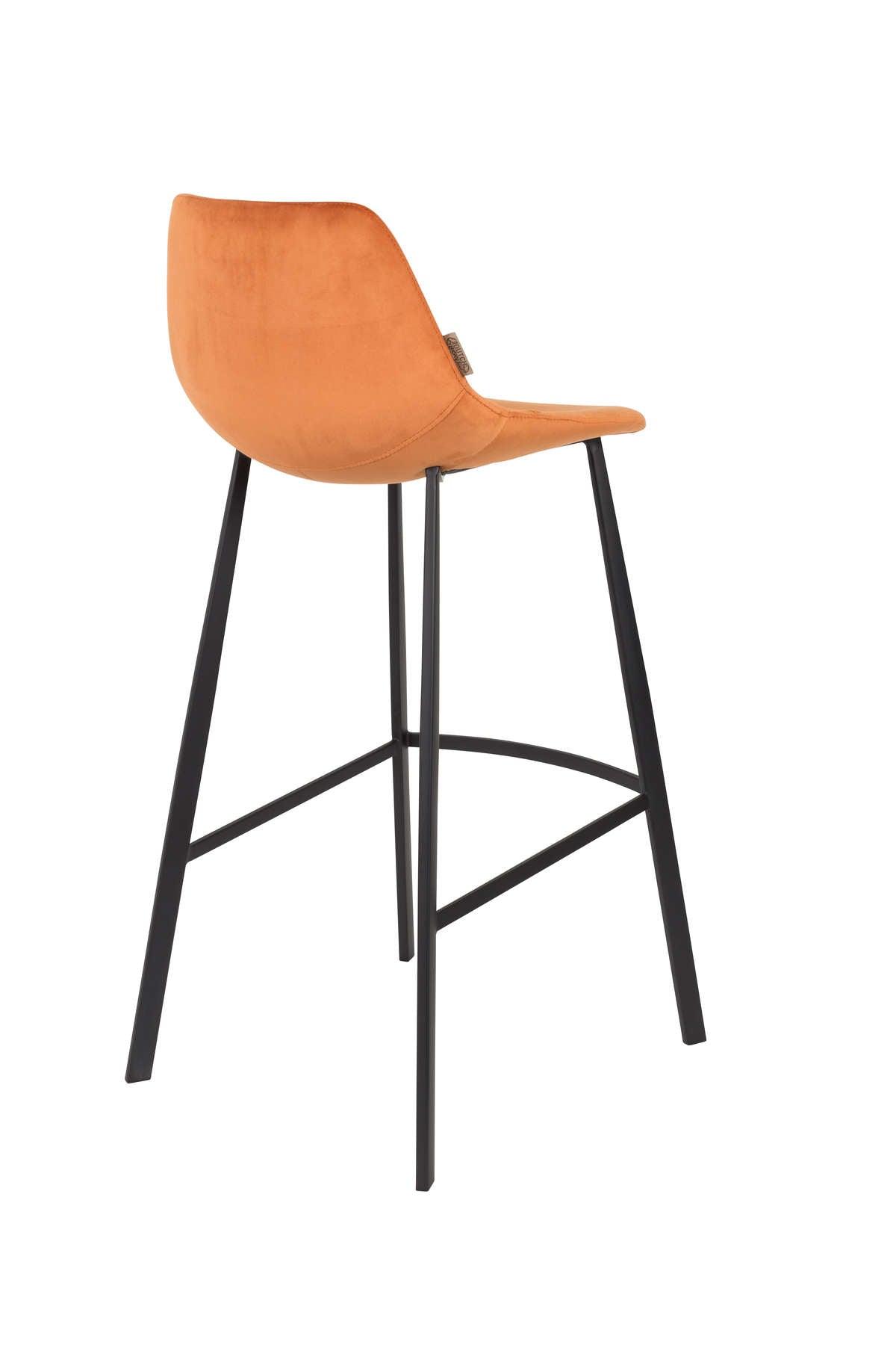 Bar stool FRANKY 80 orange, Dutchbone, Eye on Design