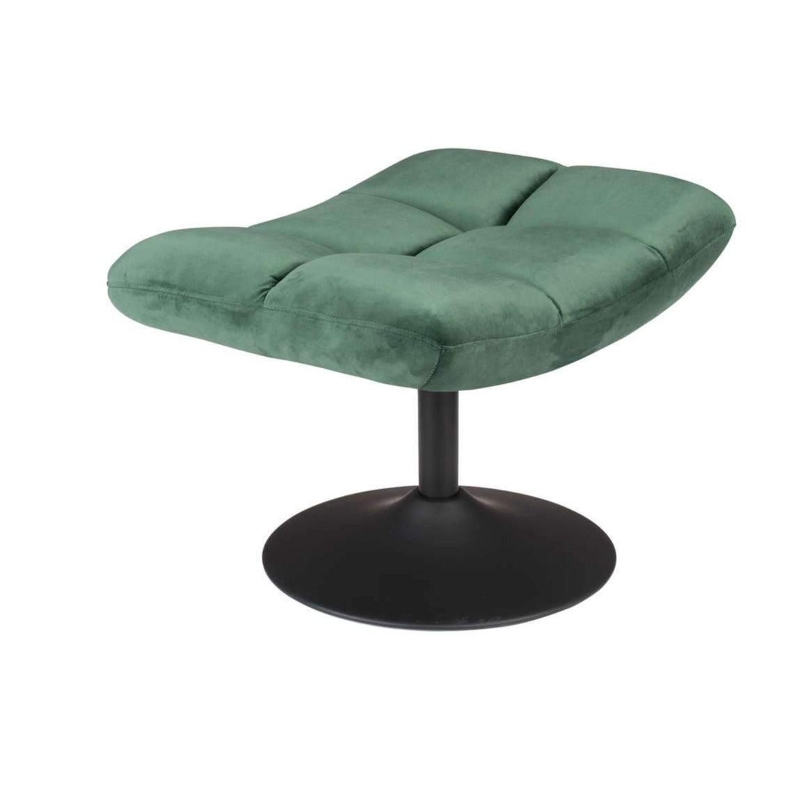 BAR VELVET stool green, Dutchbone, Eye on Design