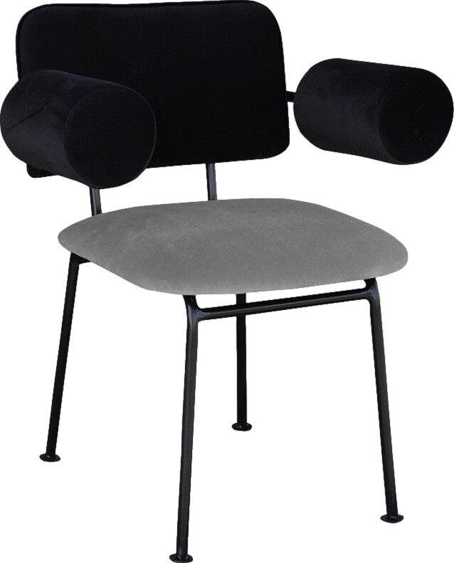 BEE armchair black and light grey, Happy Barok, Eye on Design