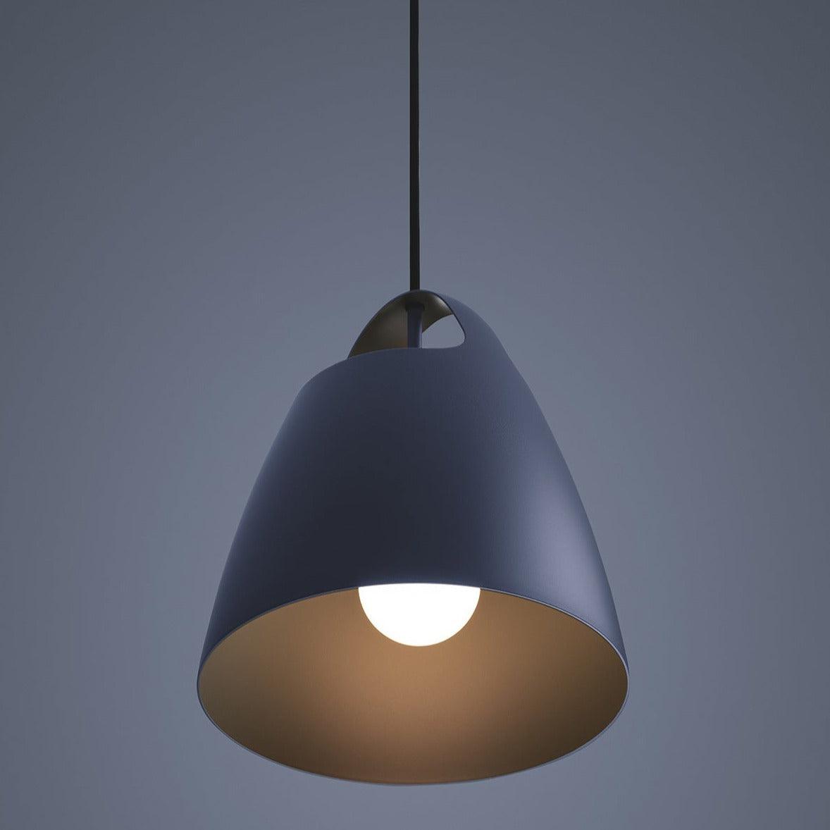 Belcanto hanging lamp is lighting that will give elegance to any room kept in a loft or industrial style. The aluminum shade painted with the powder method in colors will not only become a practical element, but also an interesting addition. The simplicity of performance gives it a raw look.