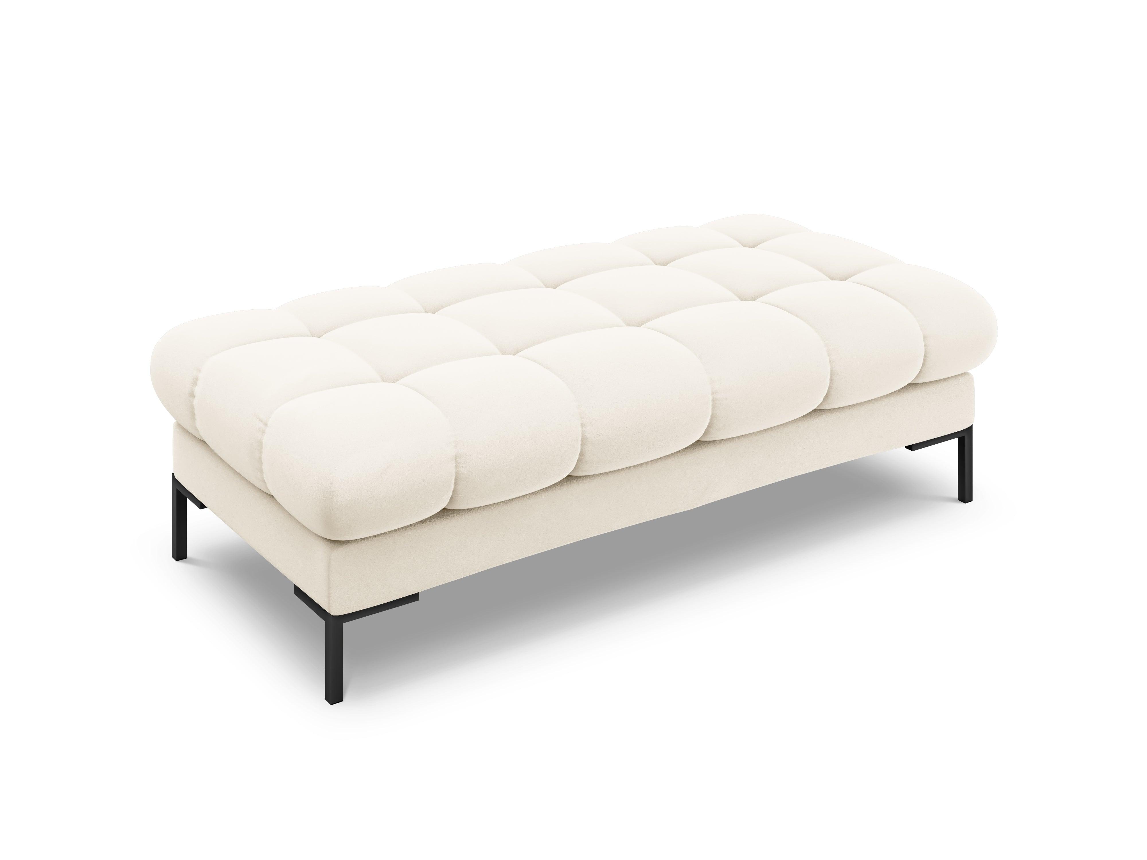 Bench velvet BALI light beige with black base - Eye on Design