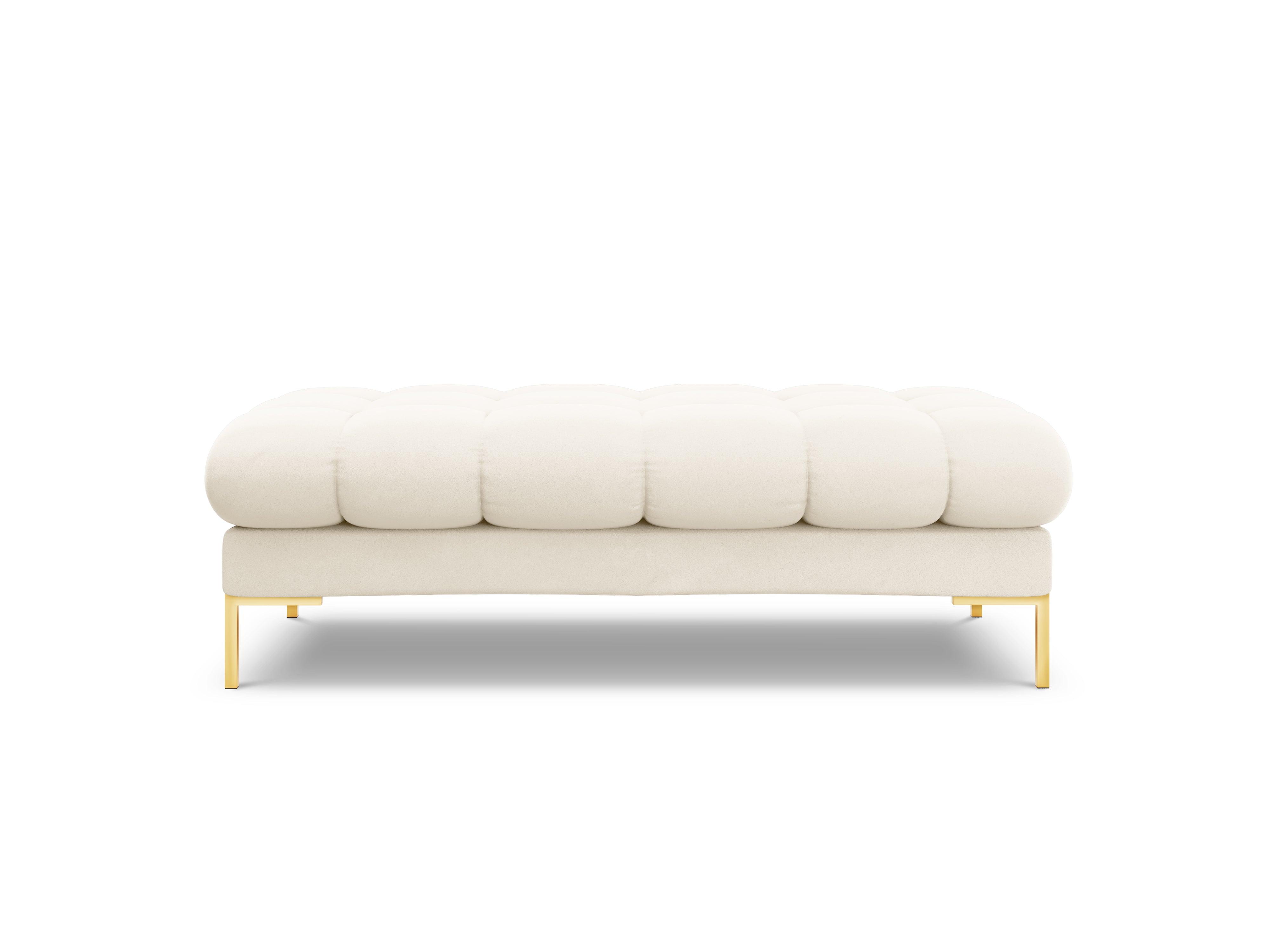 Bench velvet BALI light beige with gold base - Eye on Design