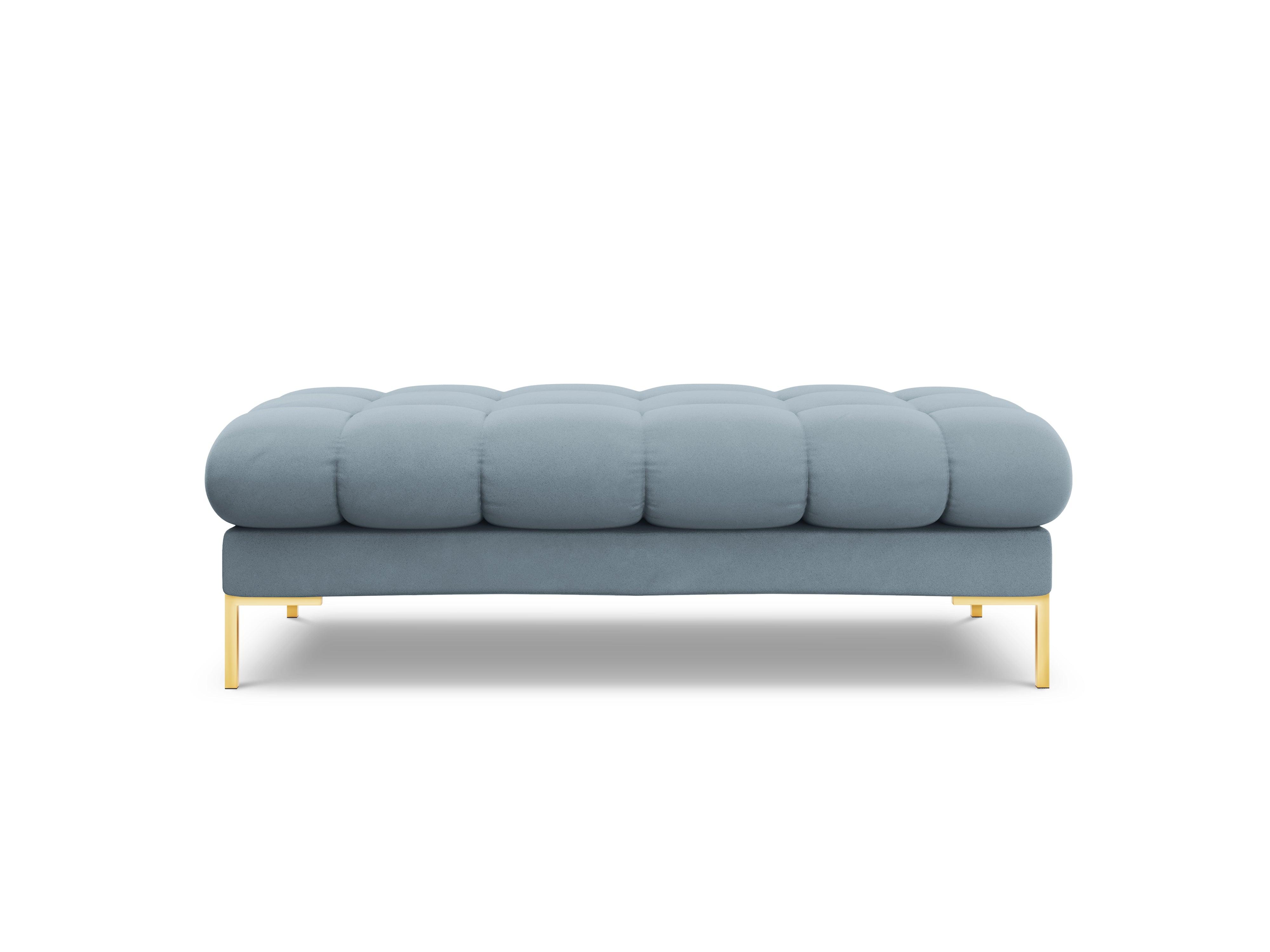 Bench velvet BALI light blue with gold base - Eye on Design