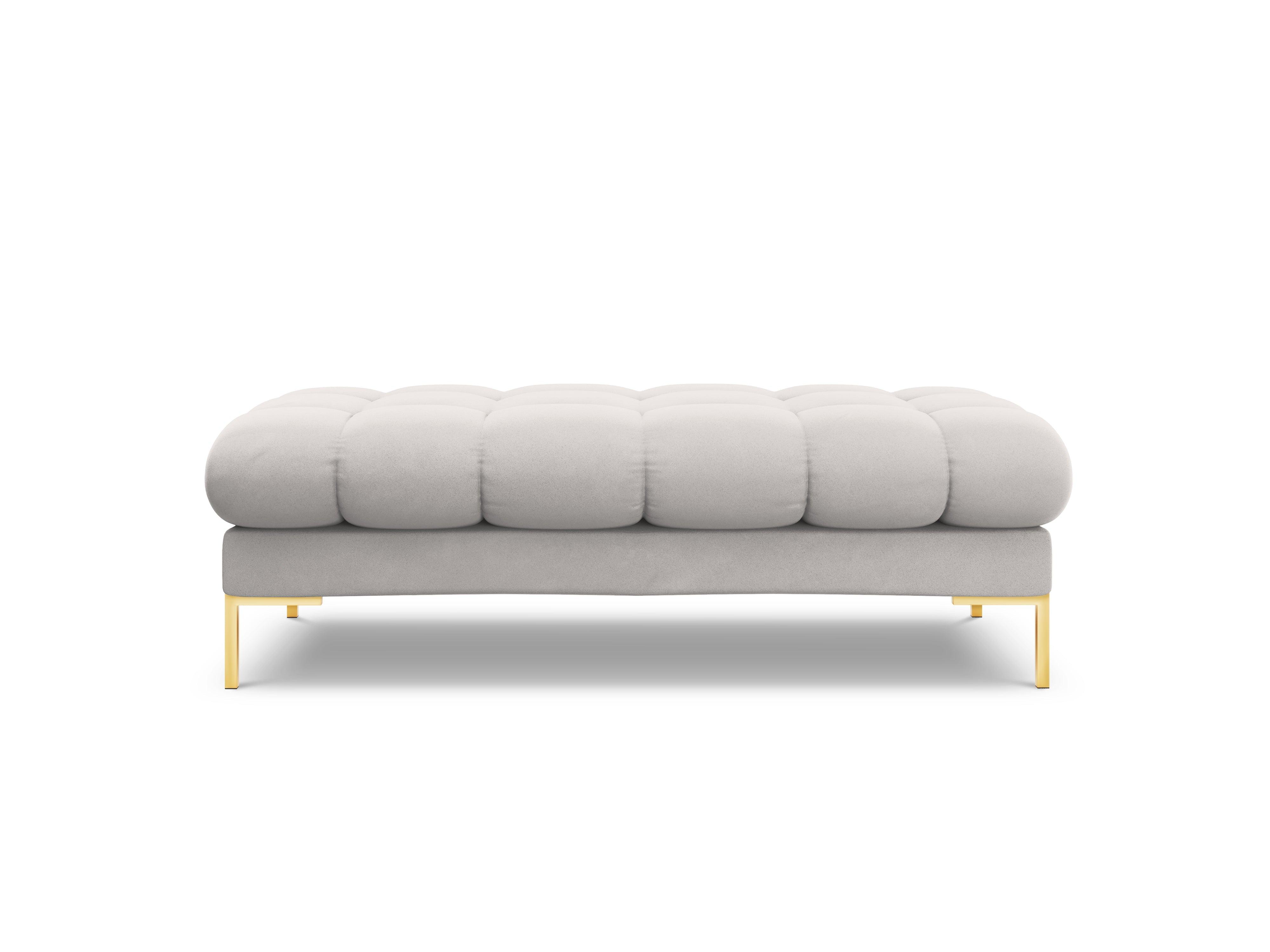 Bench velvet BALI silver with gold base - Eye on Design