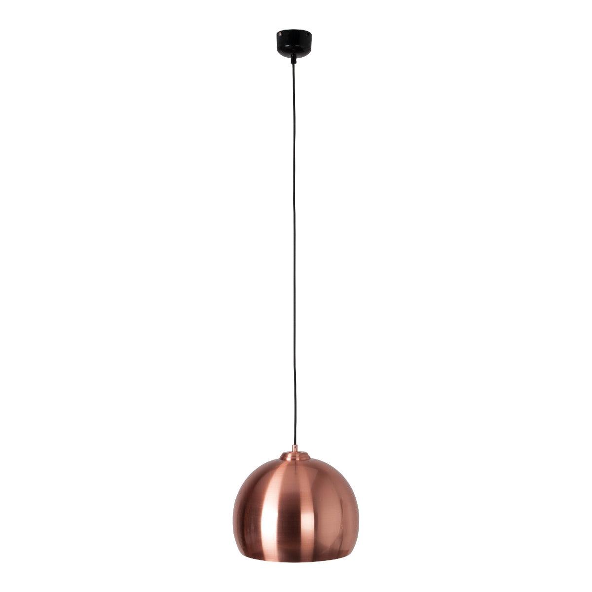 Interesting accessories in the room make the interior more cozy or reflect the atmosphere in the whole house. One of such elements is the Big Glow hanging lamp. Chrome metal in the shape of a ball on a black cable seems to be created exactly to hang it above the table in a modern dining room. It can complement the industrial style in the bedroom above the bedside table.