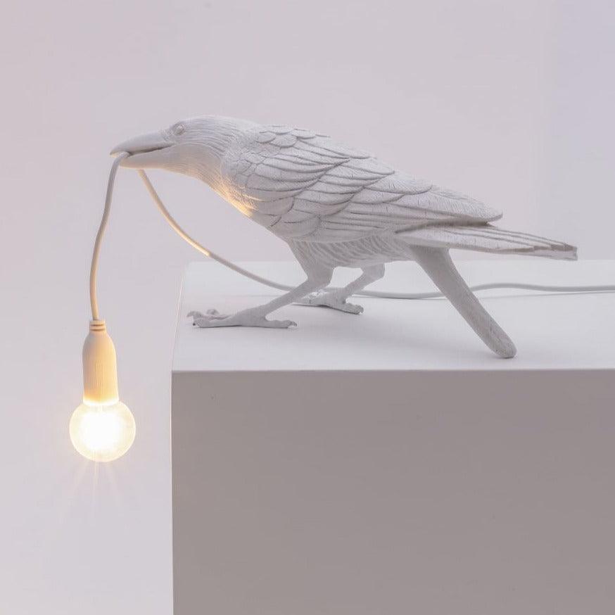 BIRD PLAYING outdoor lamp white - Eye on Design