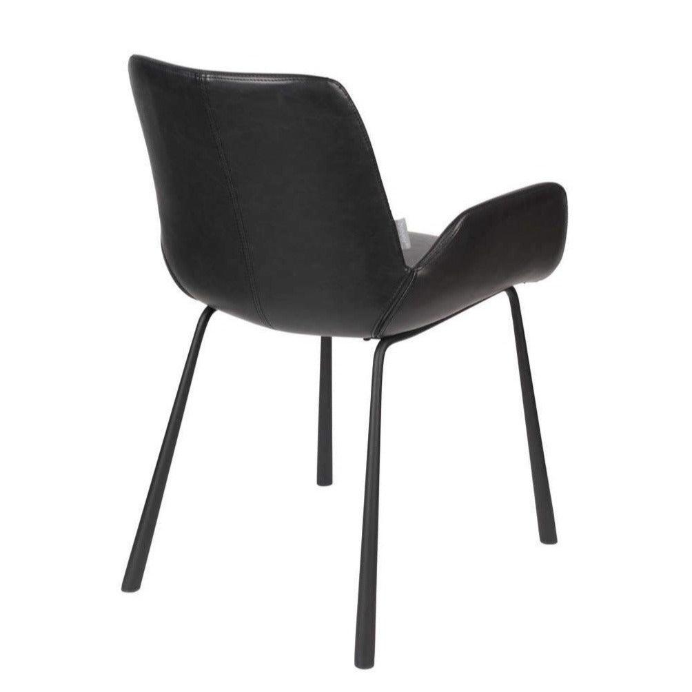 BRIT eco leather armchair black, Zuiver, Eye on Design