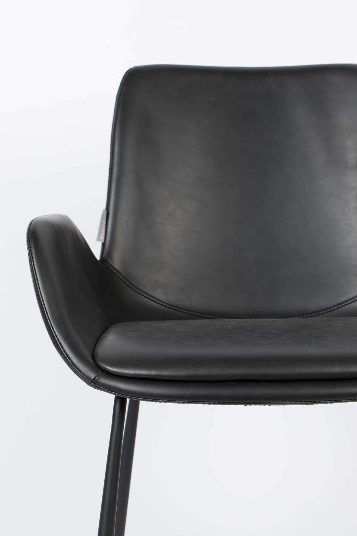 BRIT eco leather armchair black, Zuiver, Eye on Design