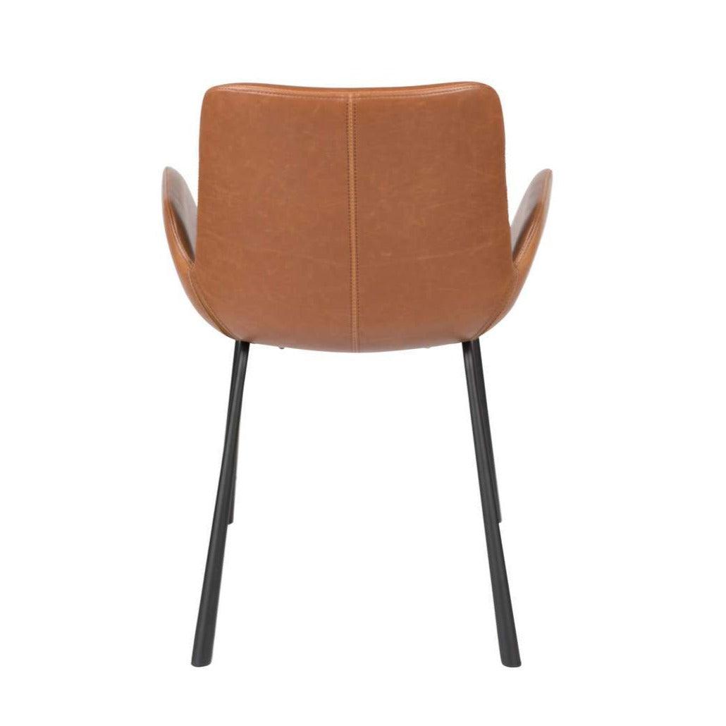 BRIT ecological leather armchair brown, Zuiver, Eye on Design