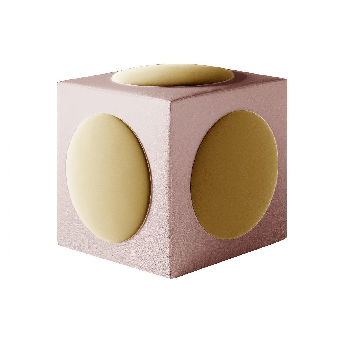 CACKO pouffe yellow with pink - Eye on Design