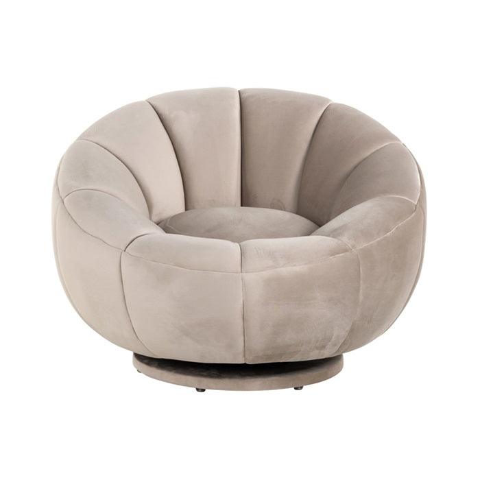 CATANIA swivel armchair beige - Eye on Design