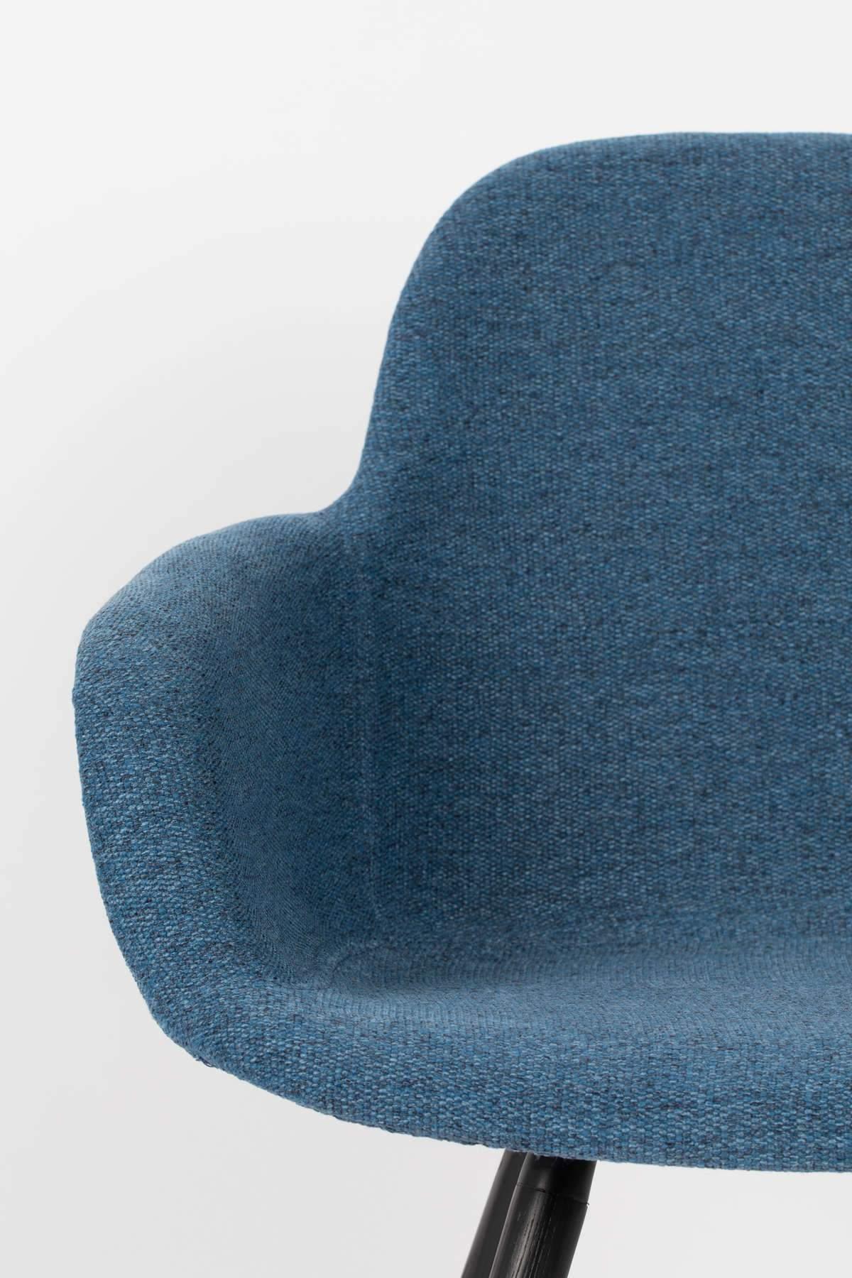 Chair with armrests ALBERT KUIP blue, Zuiver, Eye on Design