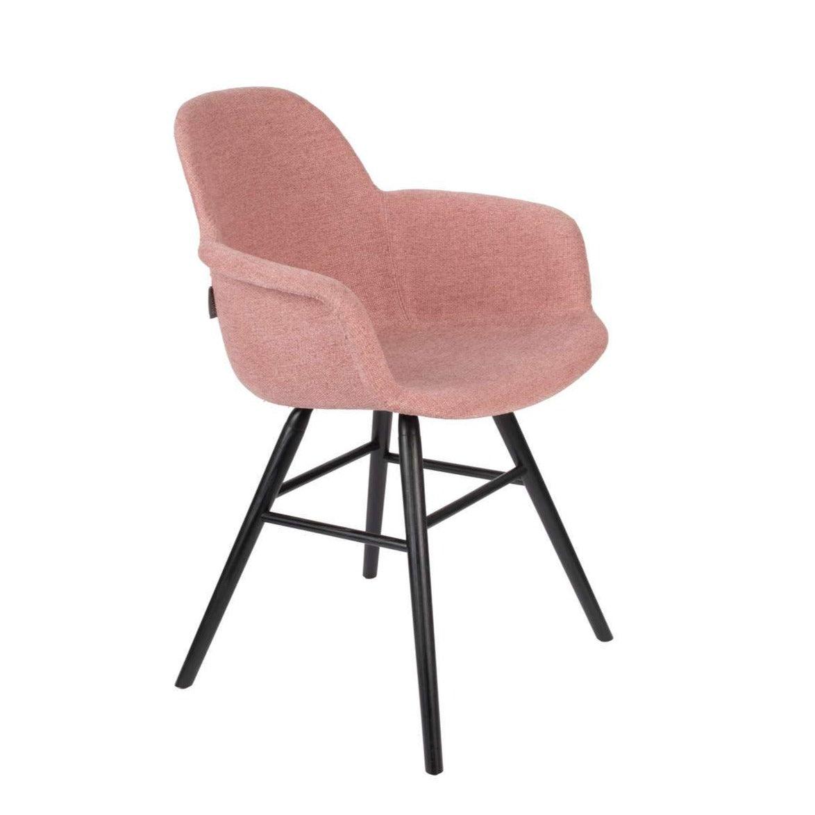 Chair with armrests ALBERT KUIP pink, Zuiver, Eye on Design