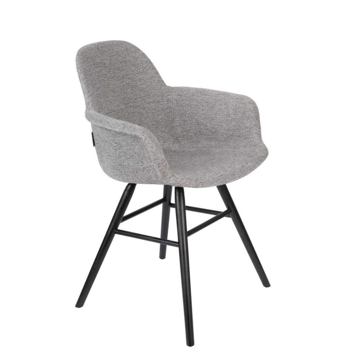 Chair with armrests ALBERT KUIP SOFT grey, Zuiver, Eye on Design