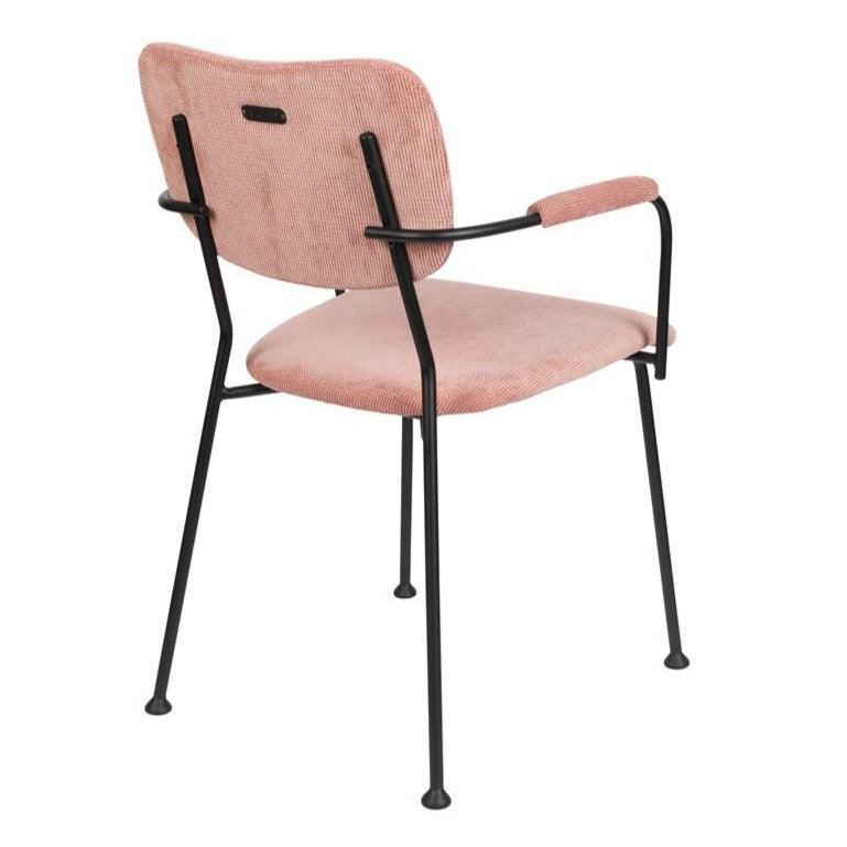 Chair with armrests BENSON pink, Zuiver, Eye on Design