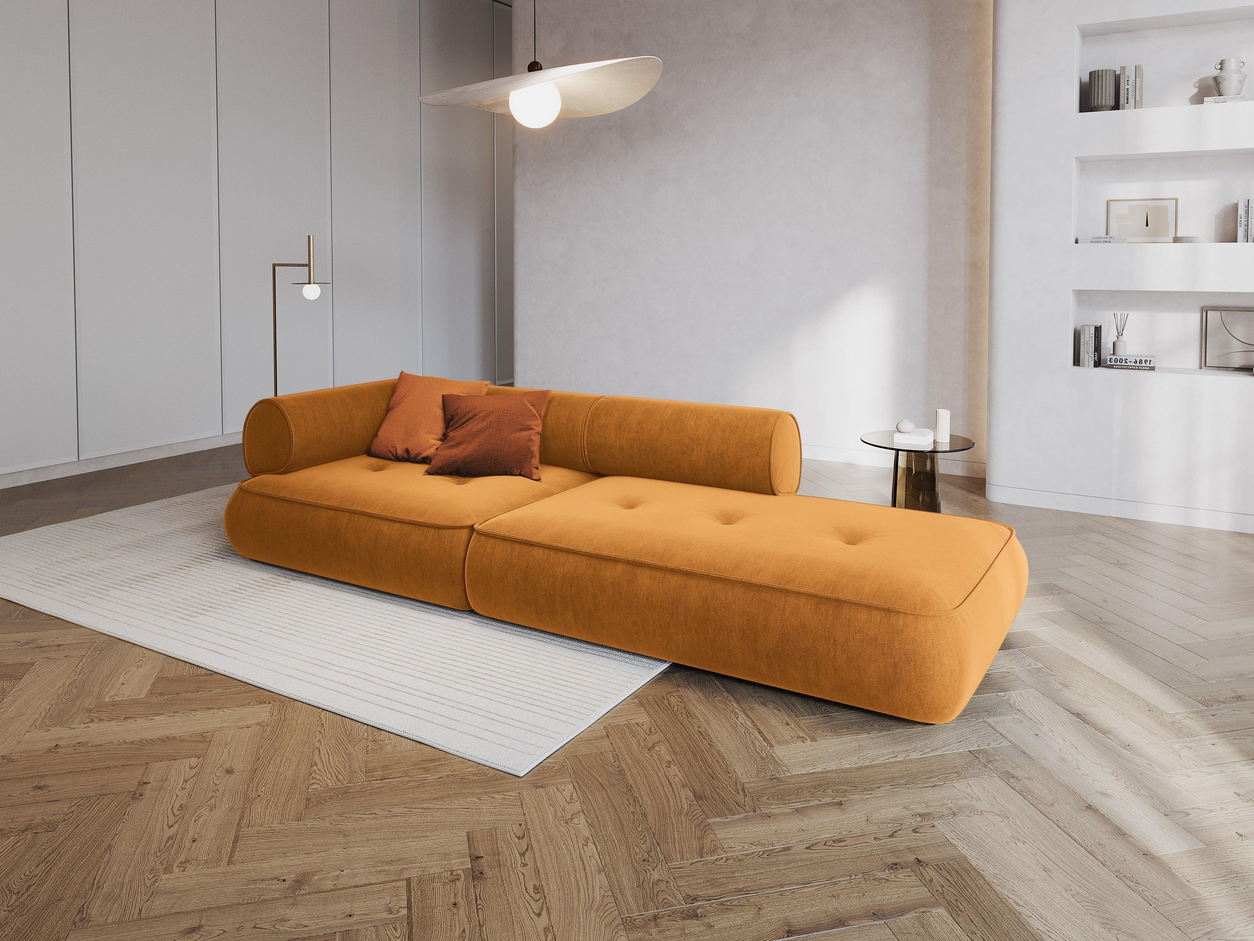 Modular Right Open Sofa, "Lily", 4 Seats, 292x105x74
 Made in Europe, Maison Heritage, Eye on Design