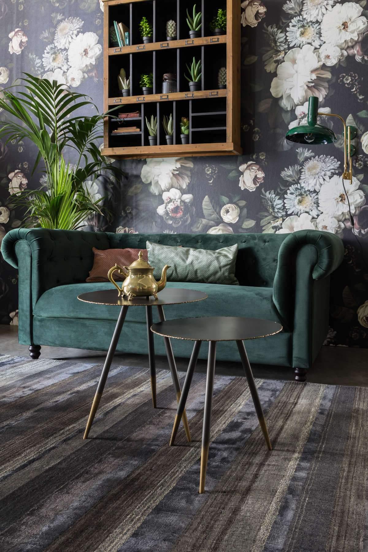 CHESTER VELVET sofa dark green - Eye on Design