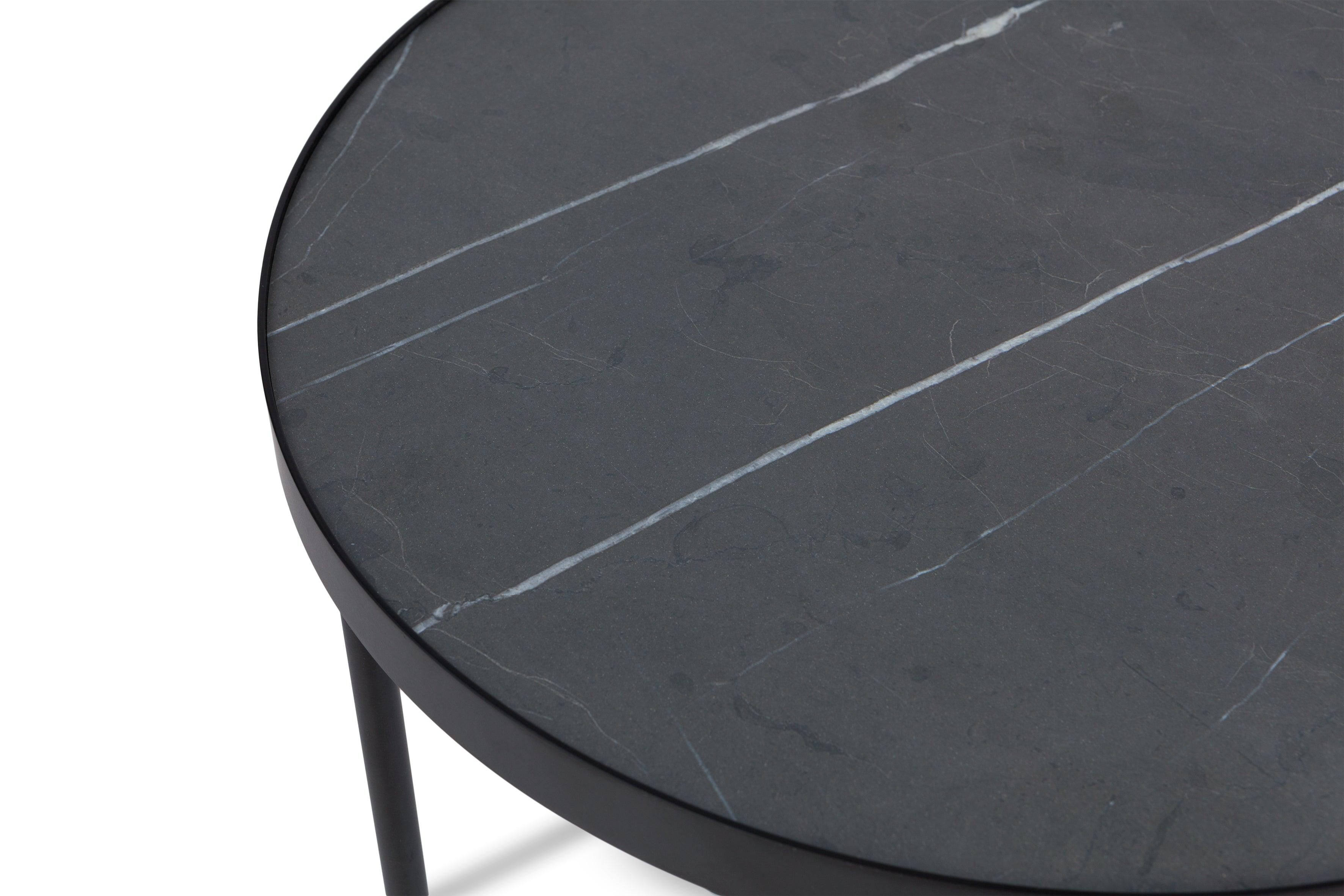 Coffee table HARSTAD #1 grey marble - Eye on Design