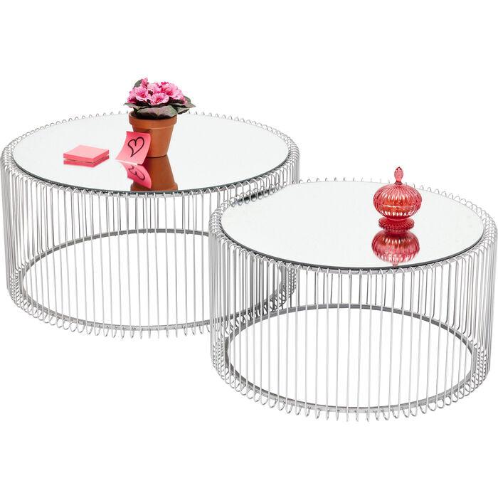 Coffee table set WIRE silver - Eye on Design