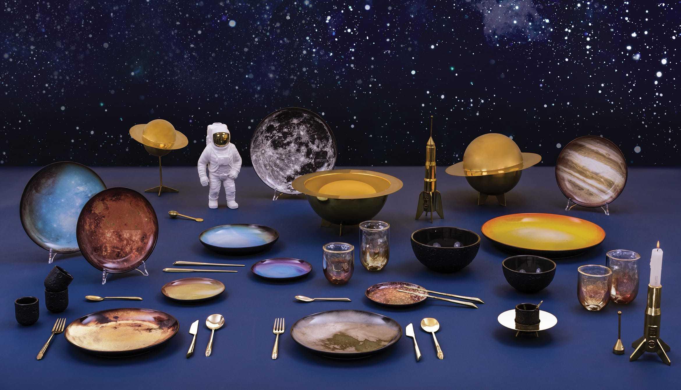 COSMIC DINER LUNAR HARD ROCKET Gold - Eye on Design