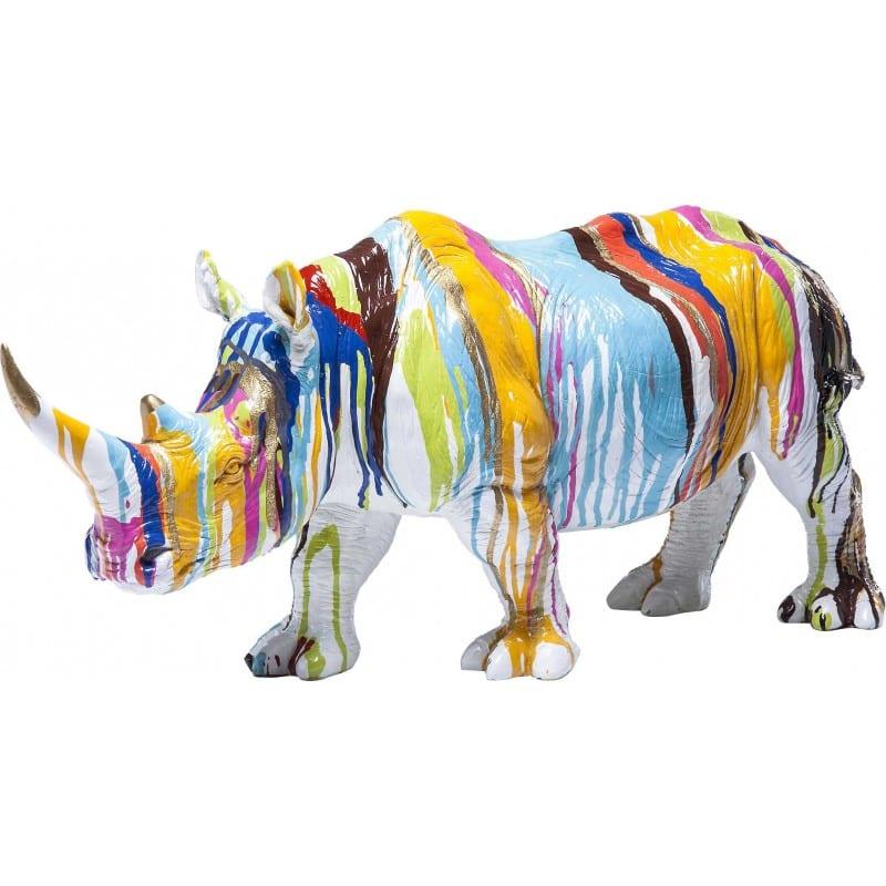 Figurka dekoracyjna RHINOCEROS wielokolorowy Kare Design    Eye on Design