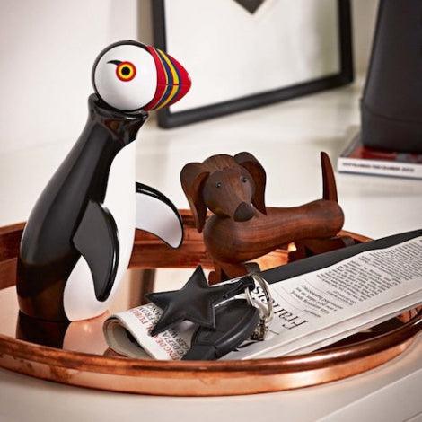 Decorative figurine DOG walnut wood - Eye on Design