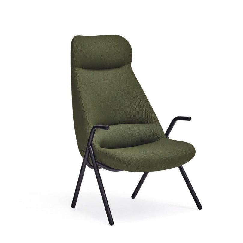 DINS high back armchair dark green - Eye on Design