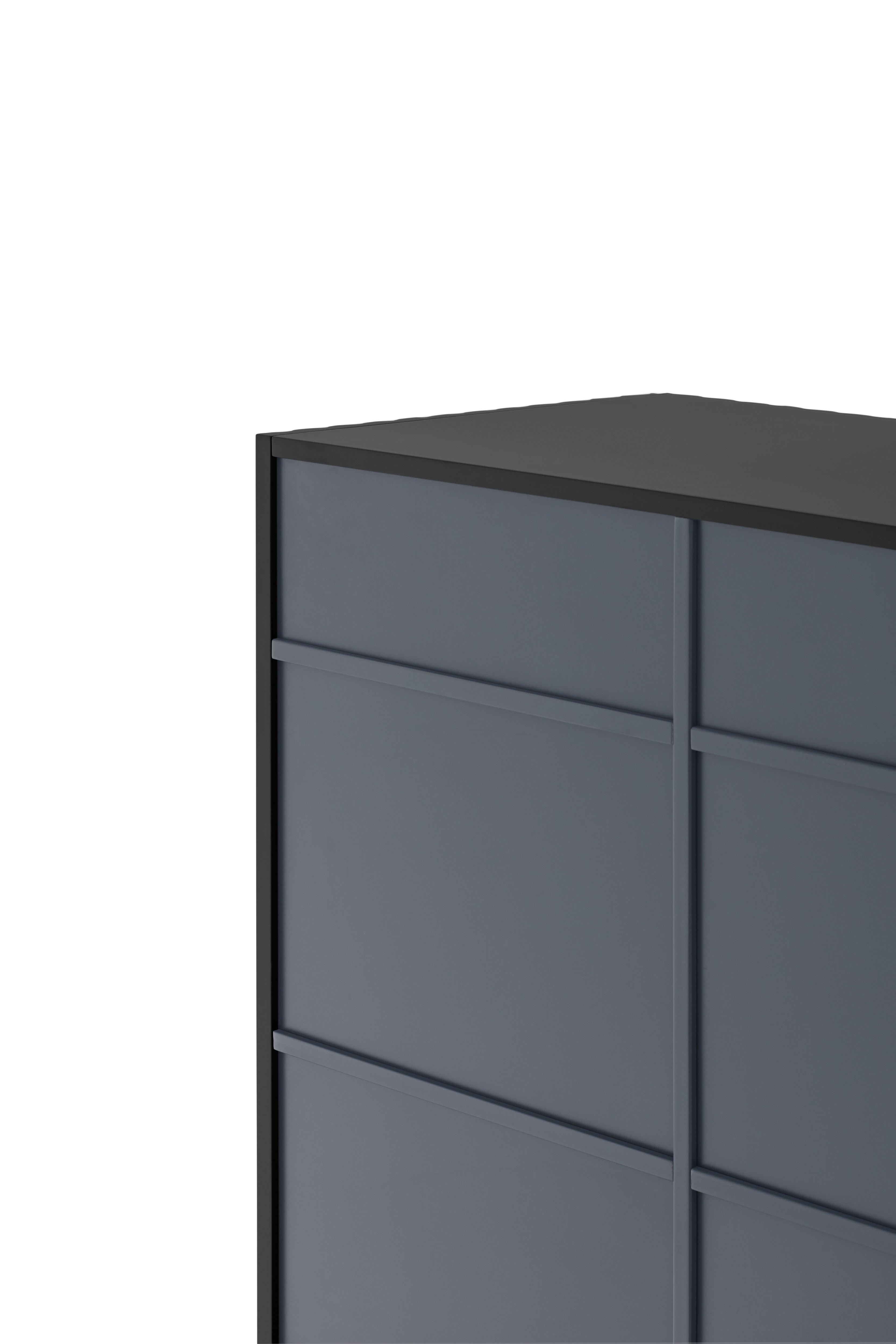 DORIC high chest of drawers black - Eye on Design