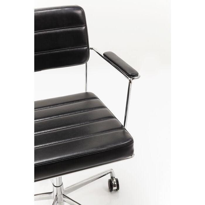 DOTTORE desk chair black eco leather - Eye on Design