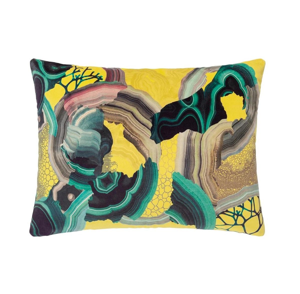 Double-sided pillow PRECIOUS IRIS cotton satin - Eye on Design